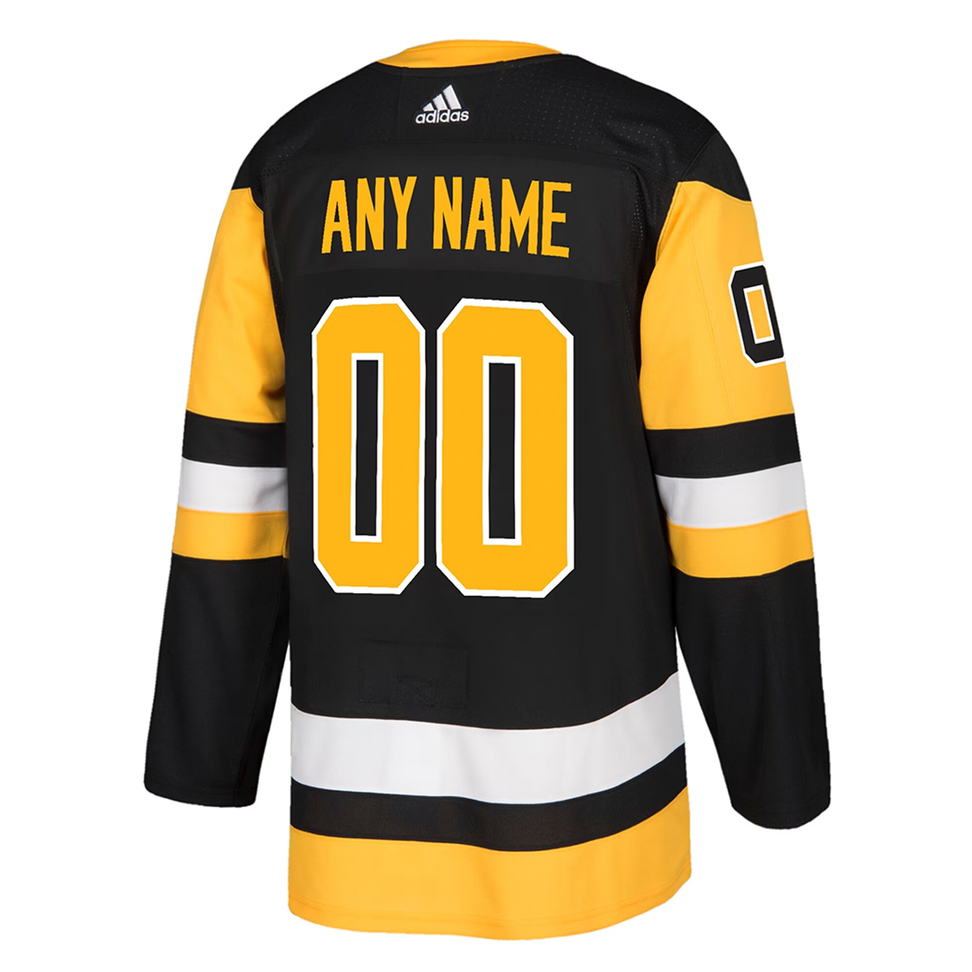 Pittsburgh Penguins adidas Authentic Custom Jersey - Black - vstockx
