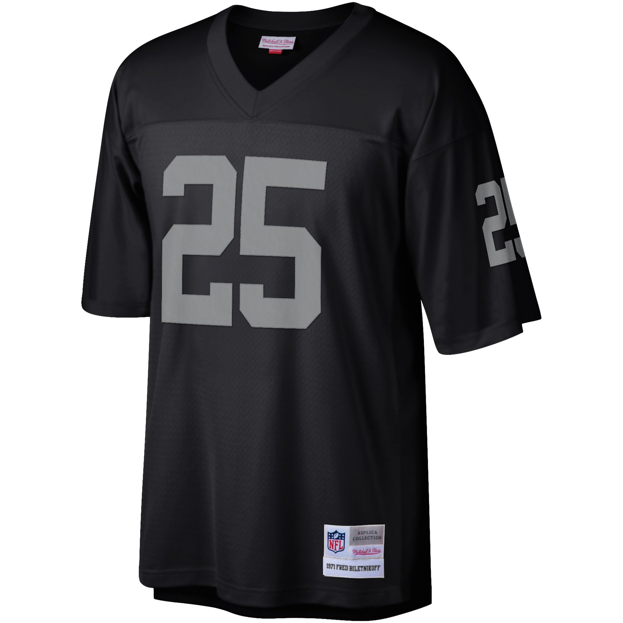 Fred Biletnikoff Las Vegas Raiders Mitchell & Ness Legacy Replica Jersey - Black - vstockx