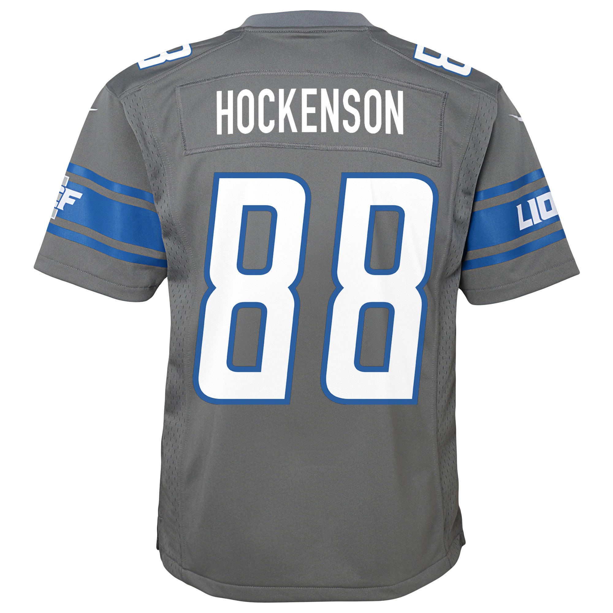 T.J. Hockenson Detroit Lions Nike Youth Team Game Jersey - Silver - vstockx