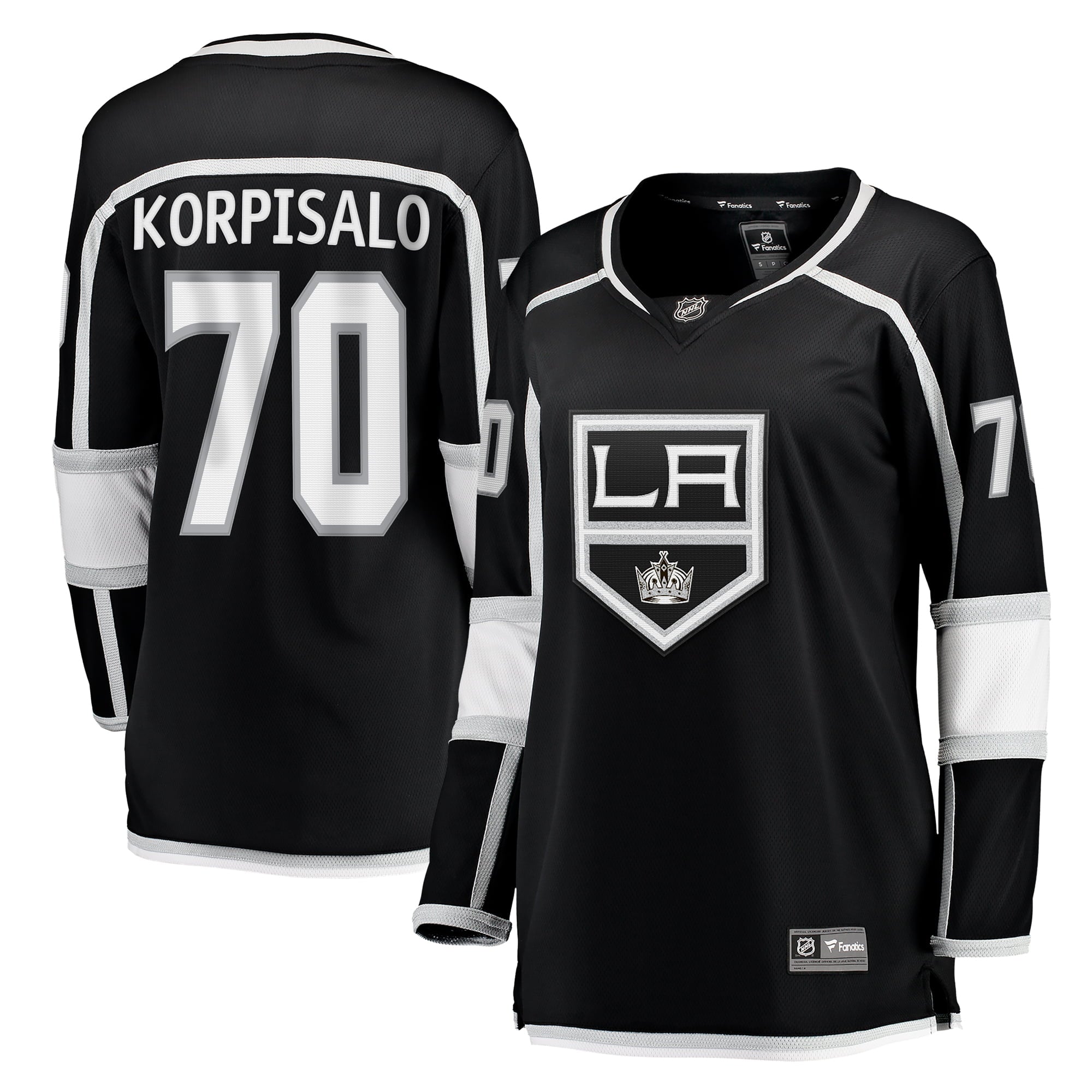 Women's Fanatics Branded Joonas Korpisalo Black Los Angeles Kings Home Breakaway Jersey - vstockx