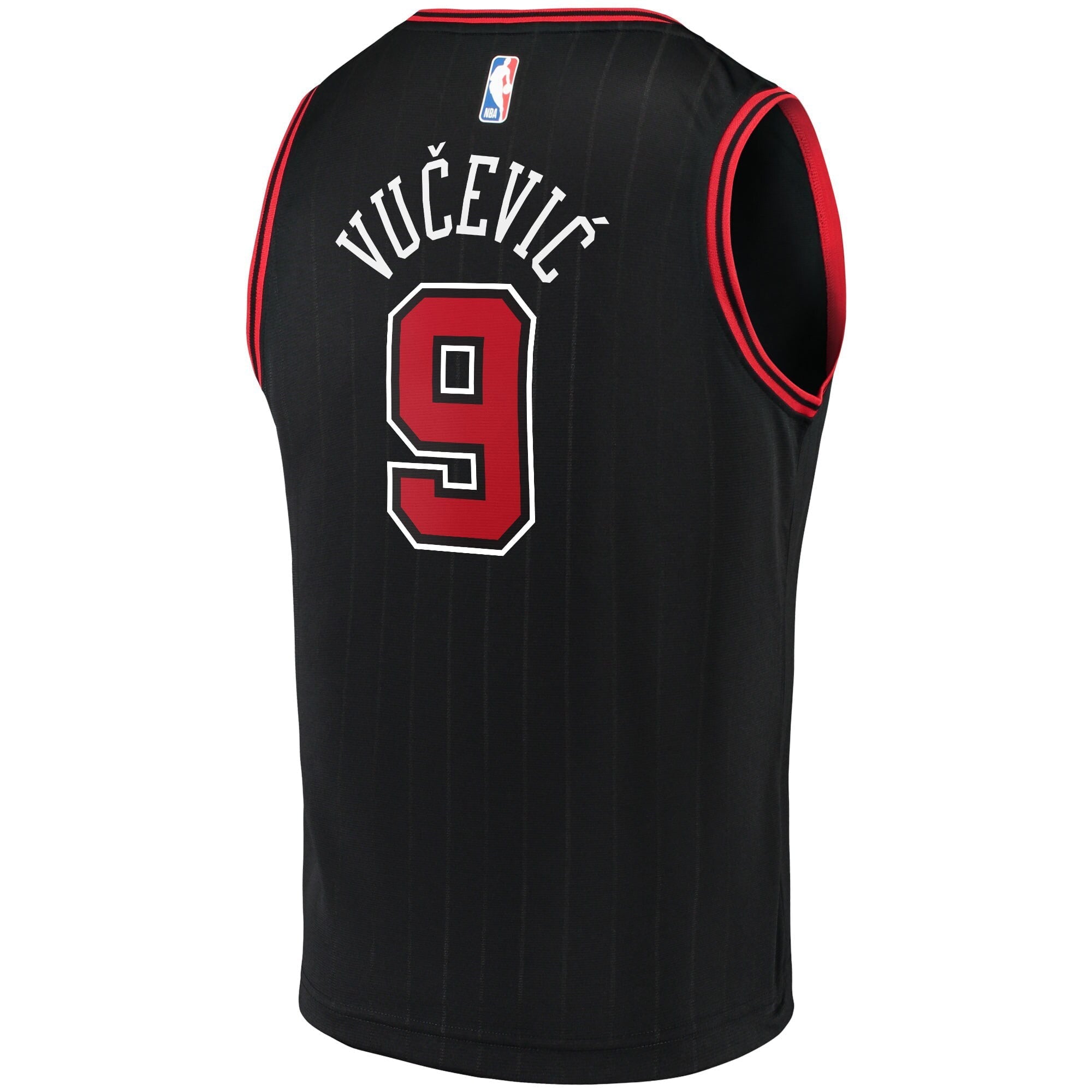 Men's Fanatics Branded Nikola Vucevic Black Chicago Bulls Fast Break Replica Player Jersey - Statement Edition - vstockx