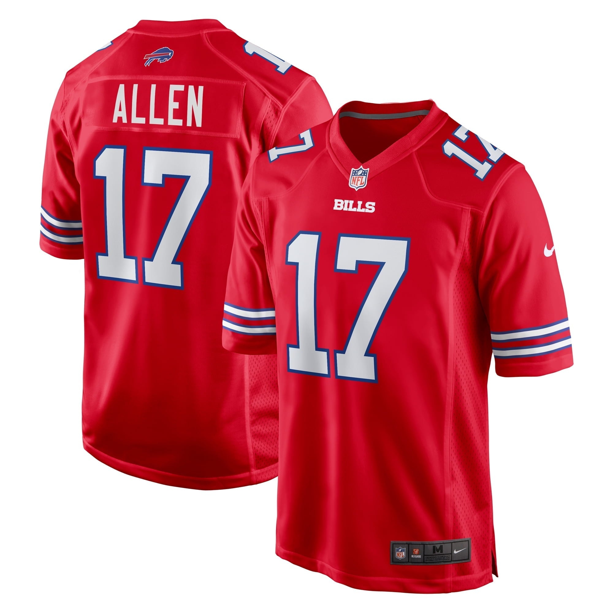 Men's Nike Josh Allen Red Buffalo Bills Alternate Game Jersey - vstockx