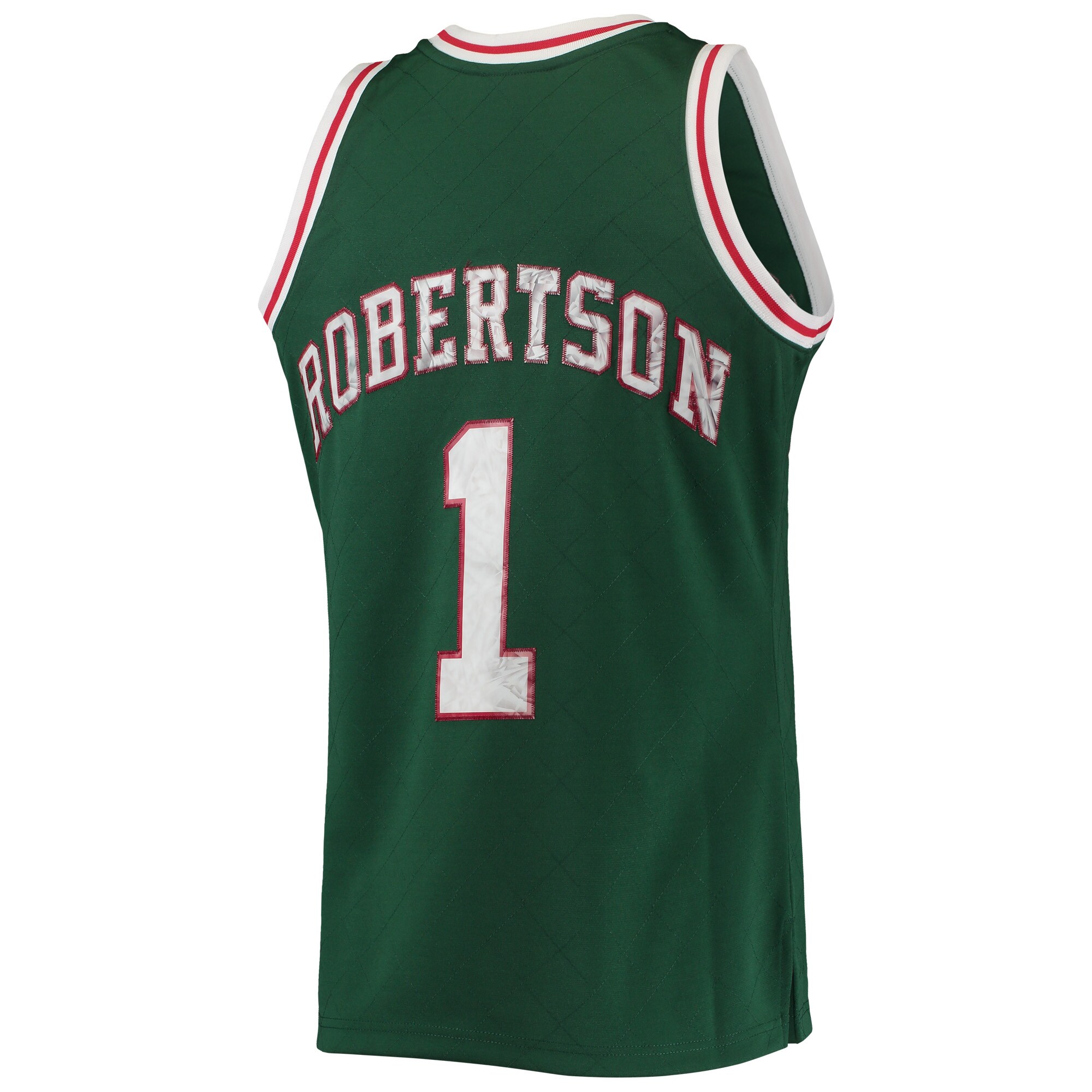 Oscar Robertson Milwaukee Bucks Mitchell & Ness 1996/97 Hardwood Classics NBA 75th Anniversary Diamond Swingman Jersey - Green - vstockx