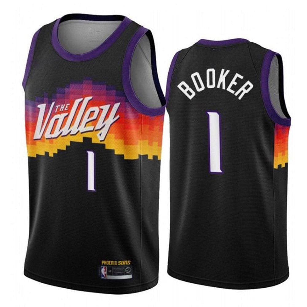 Youth Phoenix Suns Devin Booker City Edition Jersey - Black - vstockx