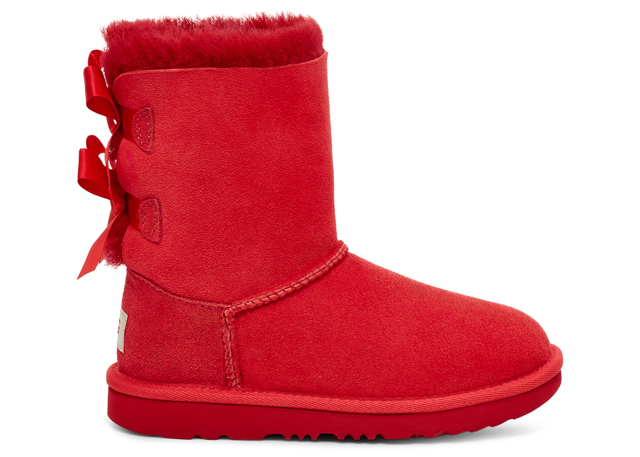 UGG Bailey Bow II Boot Samba Red (Kids) - vstockx