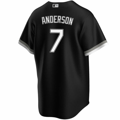 Men's Tim Anderson Chicago White Sox Black Alternate Spring Training Premium Replica Jersey - vstockx
