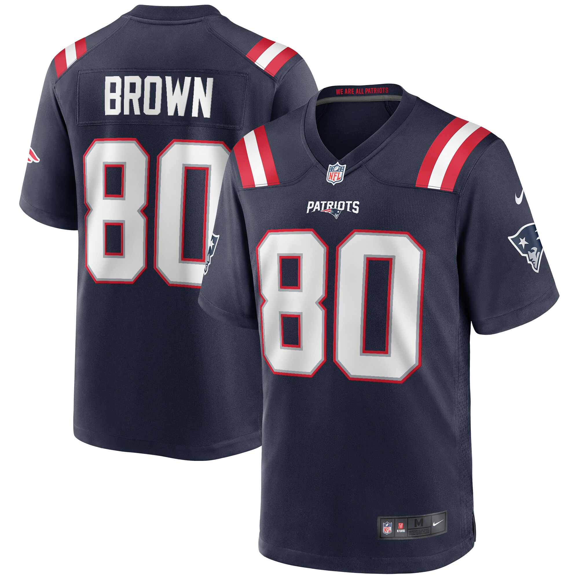 Troy Brown New England Patriots Nike Game Retired Player Jersey - Navy - vstockx