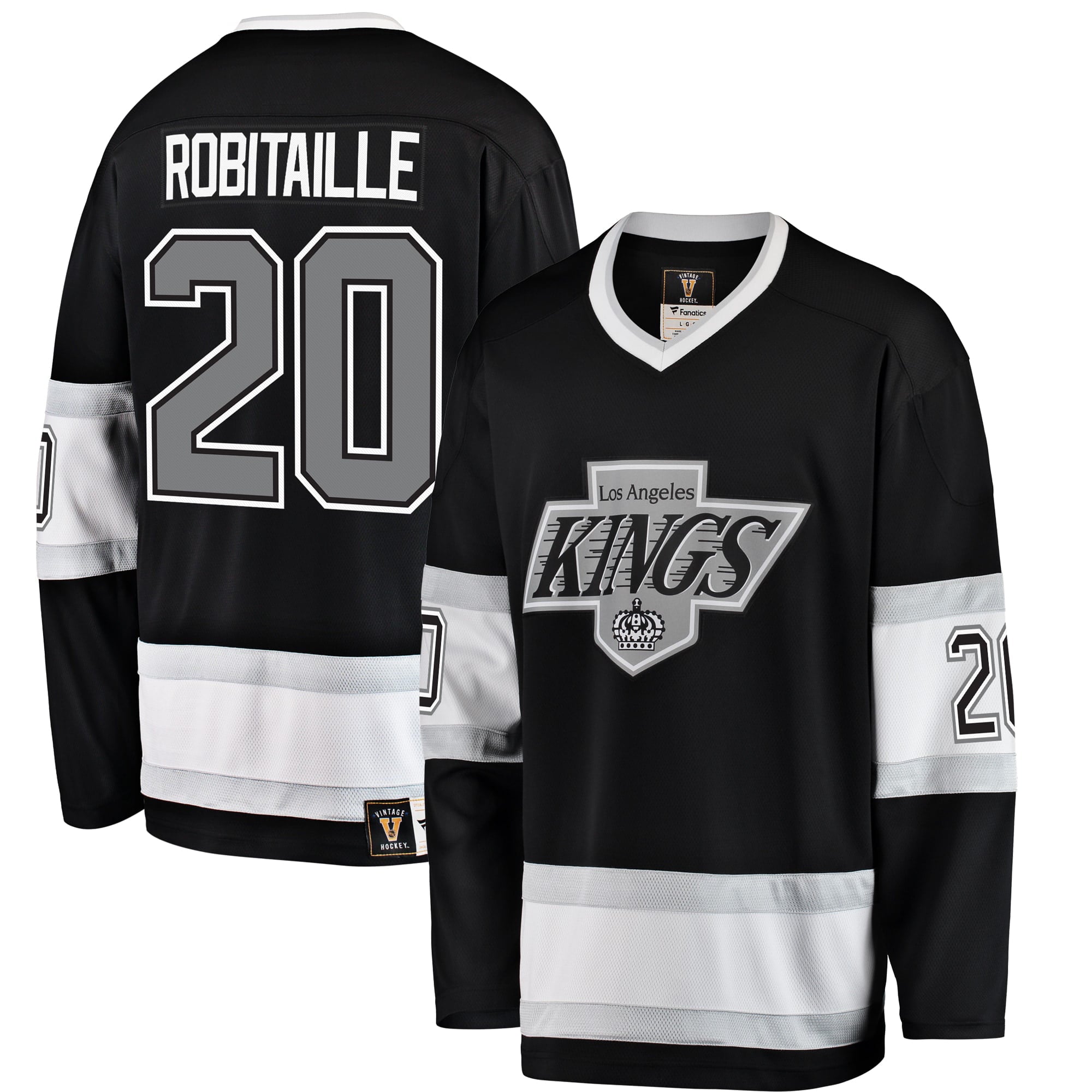 Men's Fanatics Branded Luc Robitaille Black Los Angeles Kings Premier Breakaway Retired Player Jersey - vstockx