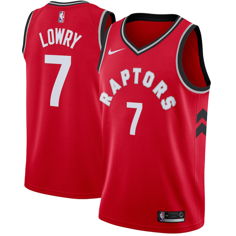 Men's Toronto Raptors Kyle Lowry Icon Edition Jersey - Red - vstockx