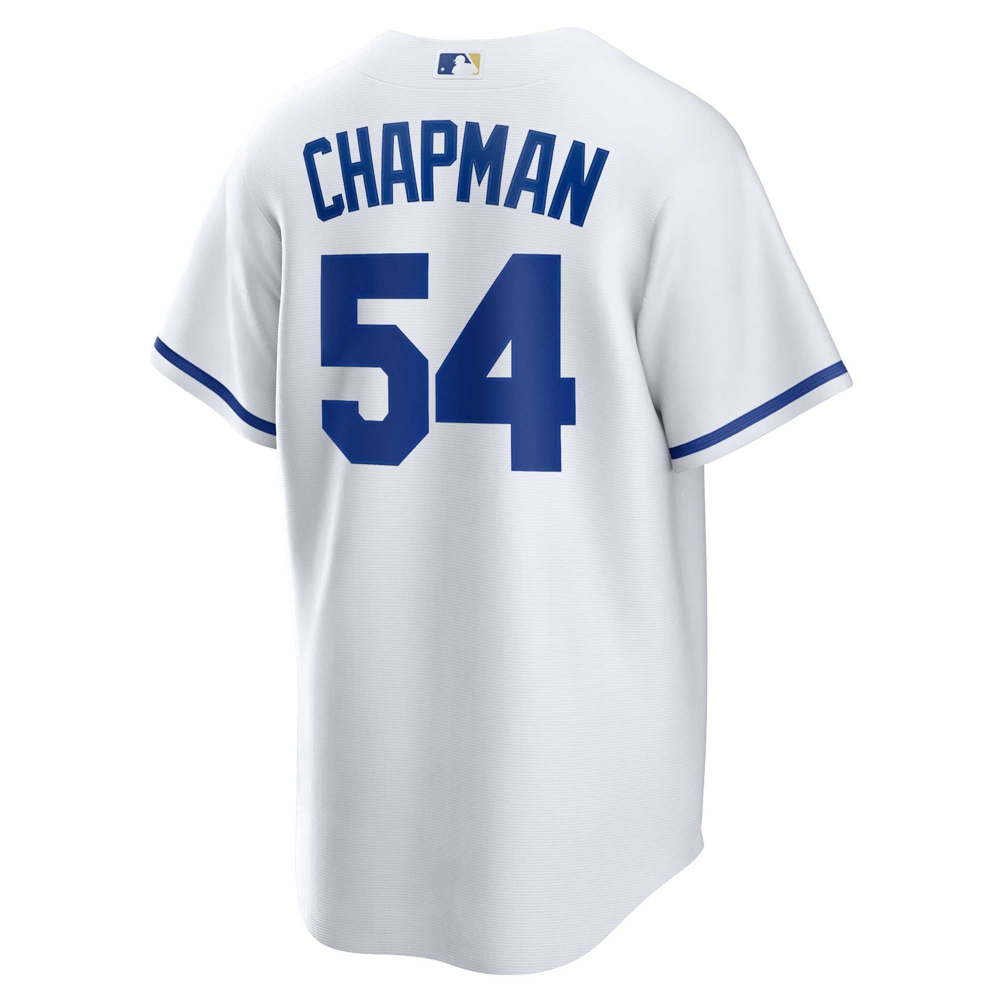 Men's Nike Aroldis Chapman White Kansas City Royals Home Replica Player Jersey - vstockx