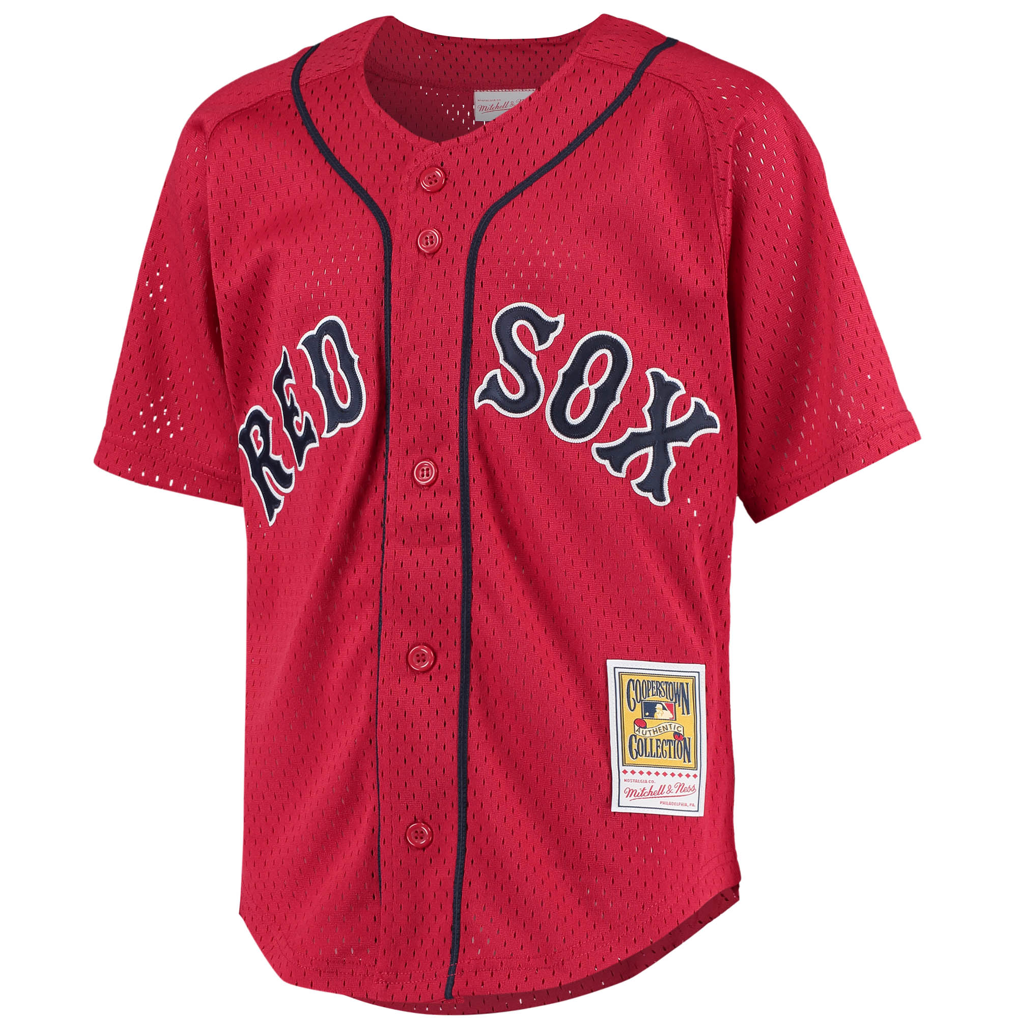 David Ortiz Boston Red Sox Mitchell & Ness Youth Cooperstown Collection Batting Practice Jersey - Red - vstockx