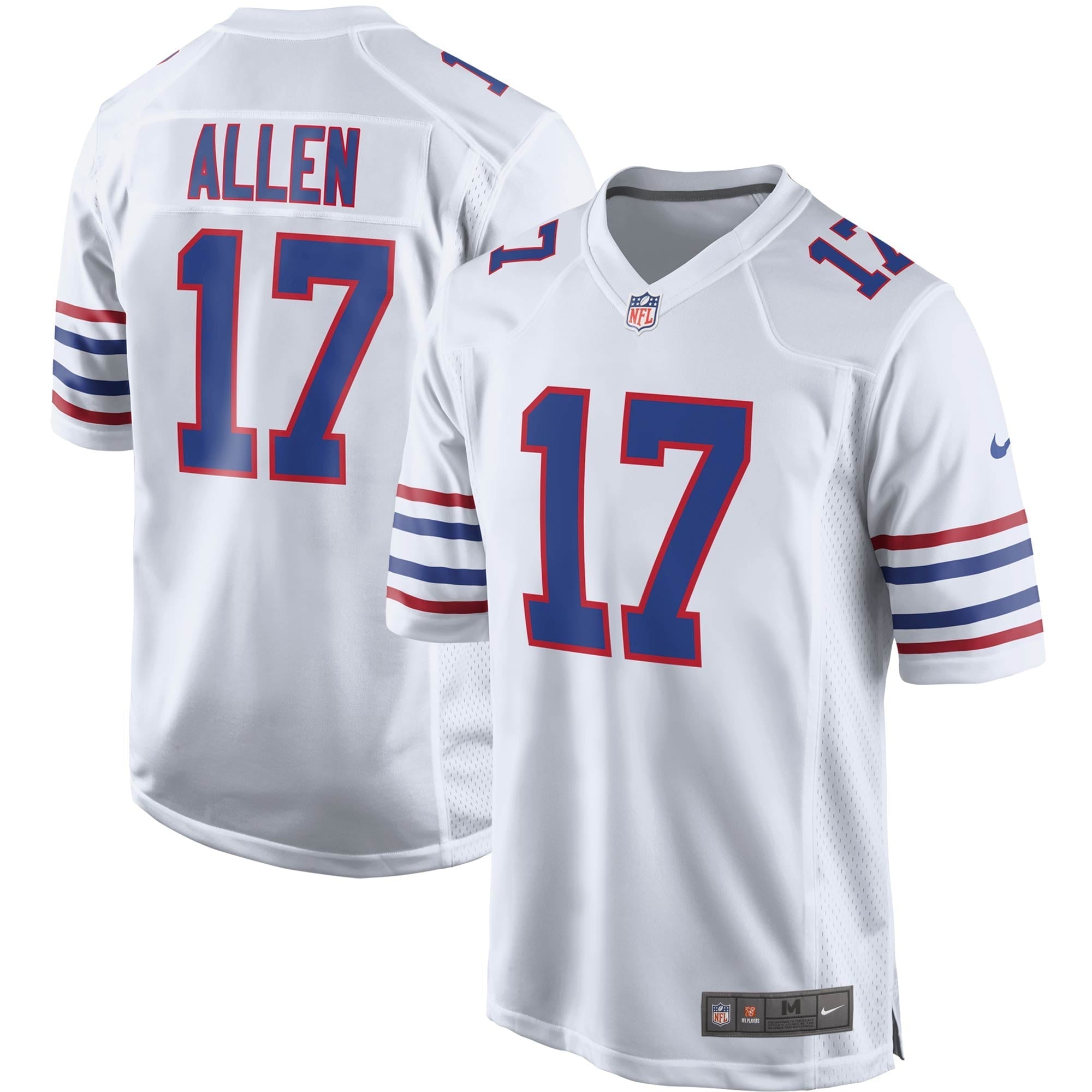 Men's Nike Josh Allen White Buffalo Bills Alternate Game Player Jersey - vstockx