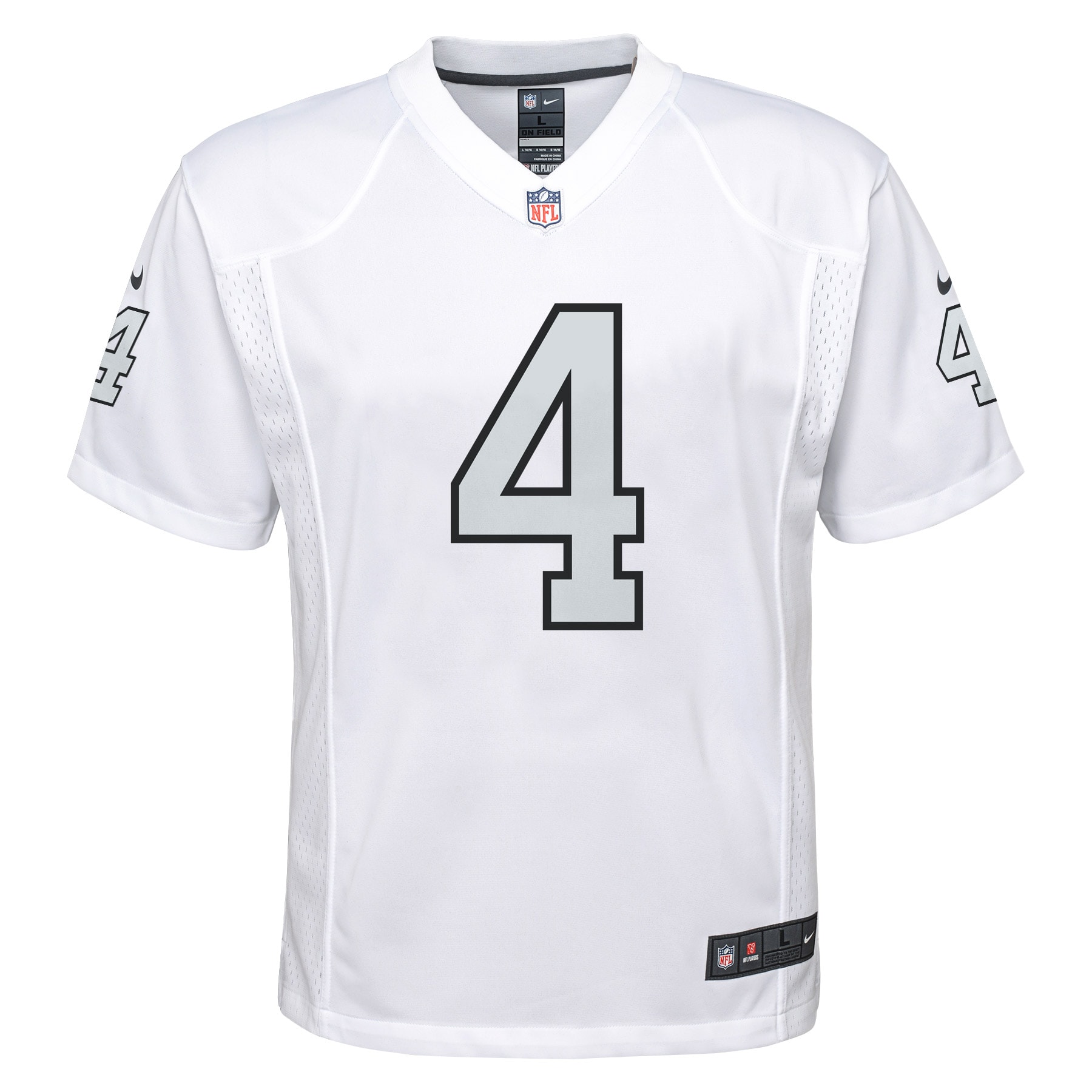 Derek Carr Las Vegas Raiders Nike Youth Color Rush Game Jersey - White - vstockx