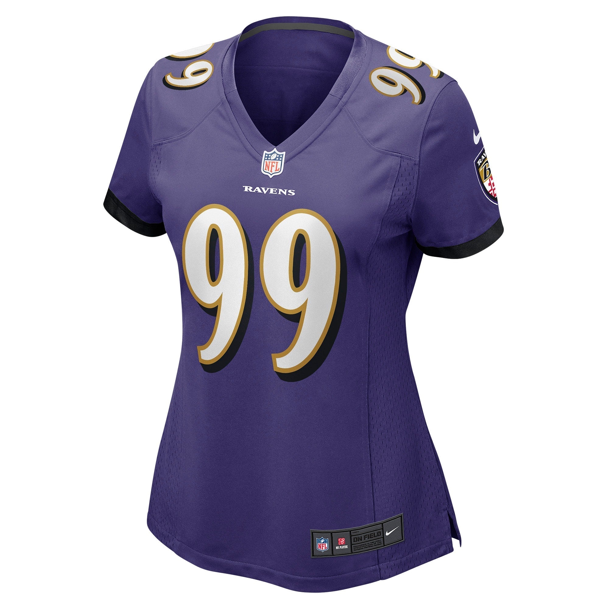 Women's Nike Odafe Oweh Purple Baltimore Ravens Game Jersey - vstockx