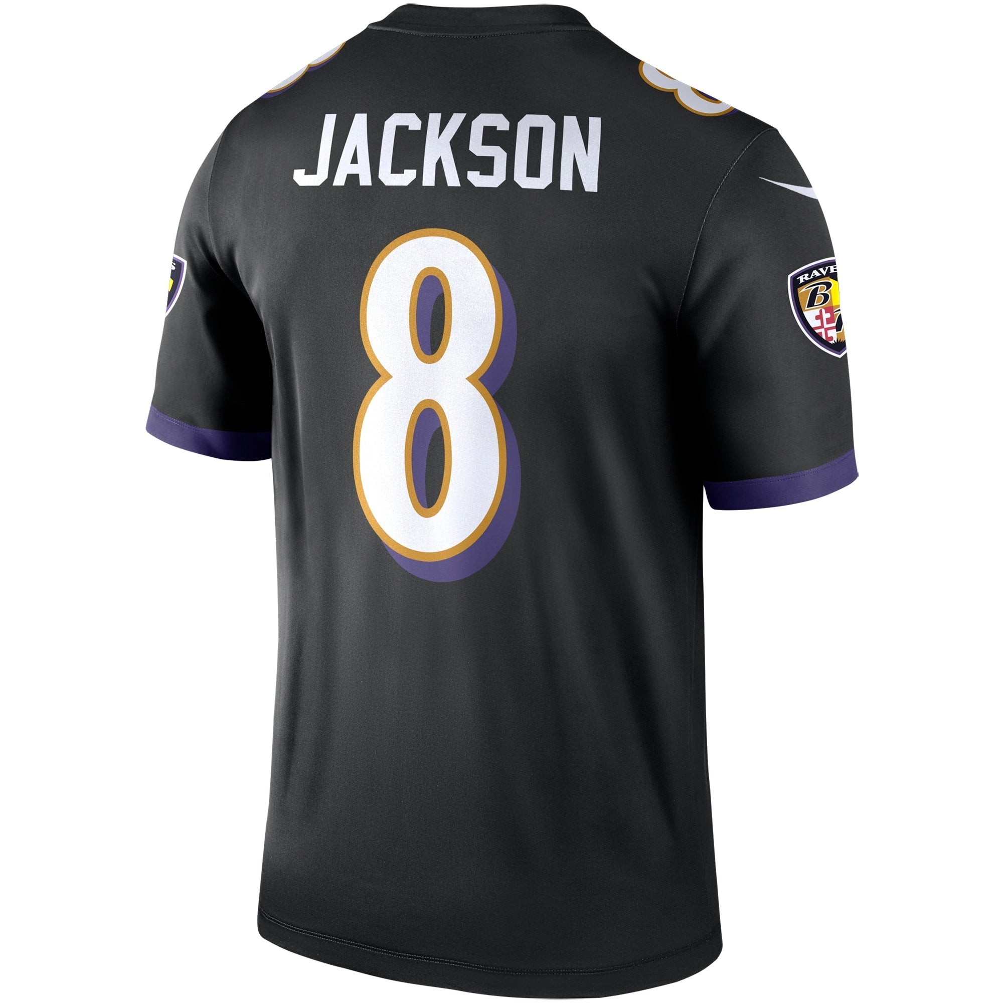 Men's Nike Lamar Jackson Black Baltimore Ravens Legend Jersey - vstockx