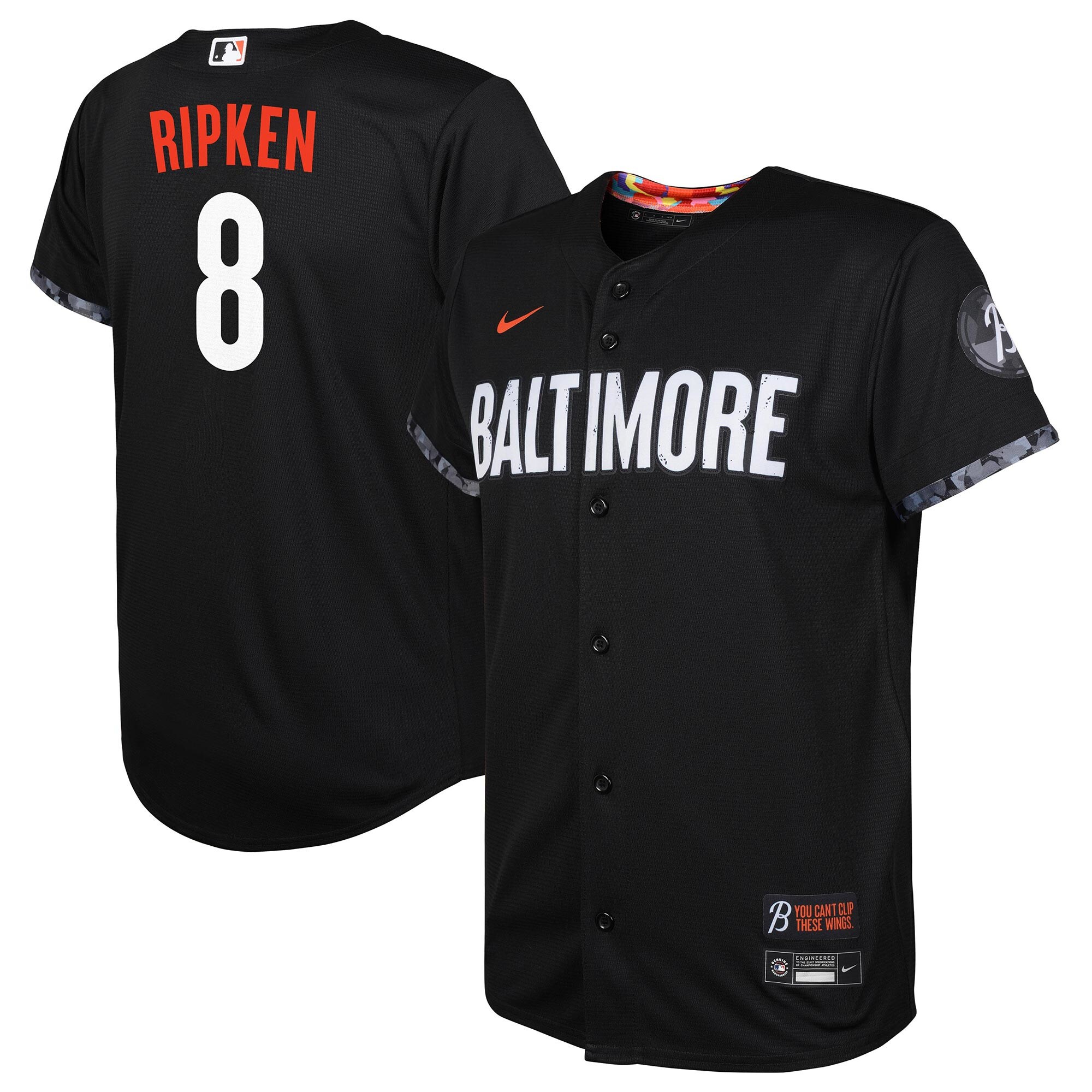 Cal Ripken Baltimore Orioles Nike Preschool 2023 City Connect Replica Player Jersey - Black - vstockx