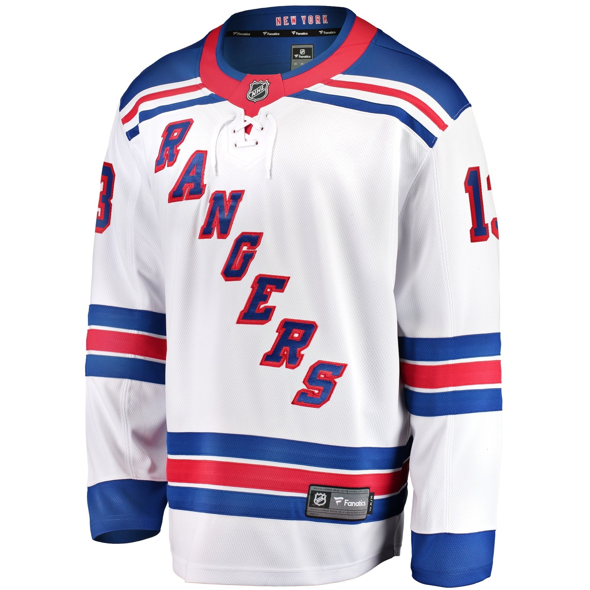 Men's Fanatics Branded Alexis Lafreniere White New York Rangers Away Premier Breakaway Player Jersey - vstockx