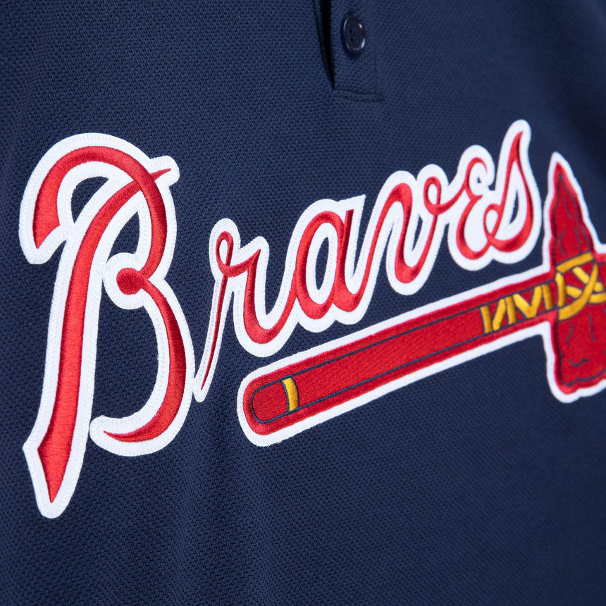 Men's Atlanta Braves John Smoltz 2003 Mitchell & Ness Navy Cooperstown Batting Practice Jersey - vstockx