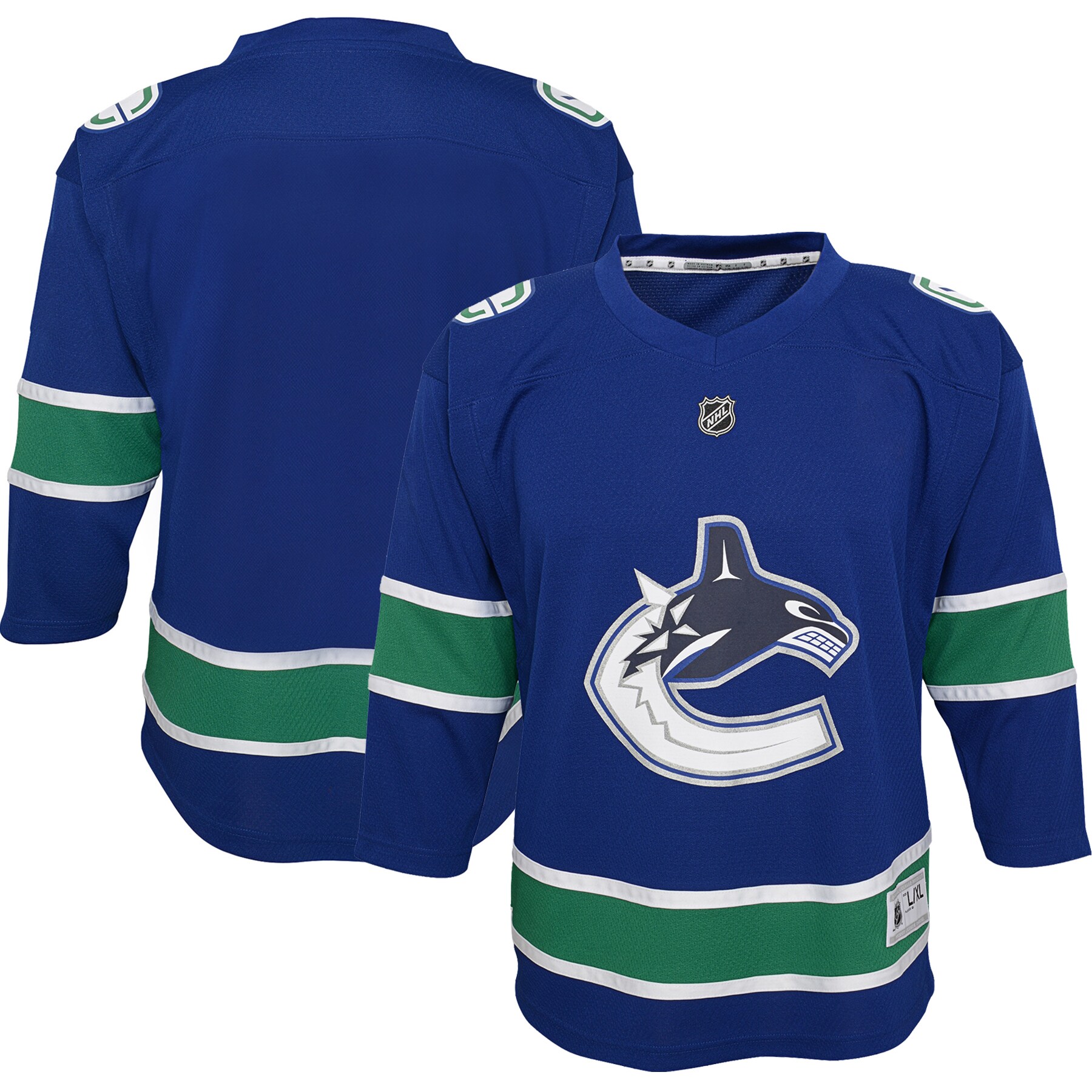 Vancouver Canucks Youth Replica Jersey - Blue - vstockx