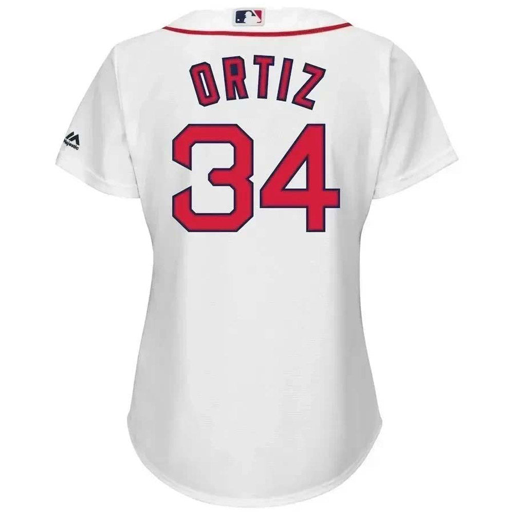 Women's Boston Red Sox David Ortiz Replica Home Jersey - White - vstockx