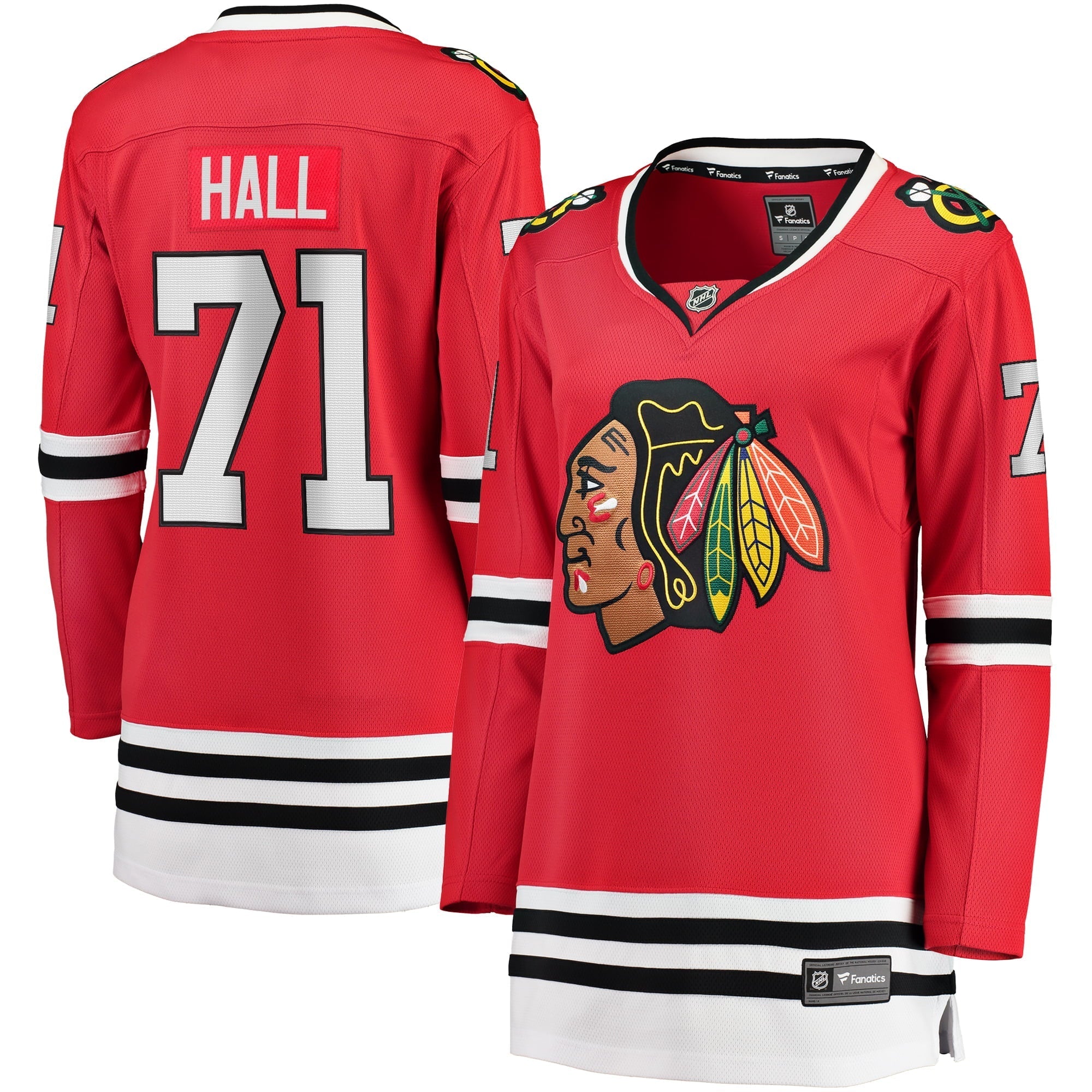 Women's Fanatics Branded Taylor Hall Red Chicago Blackhawks Home Breakaway Player Jersey - vstockx