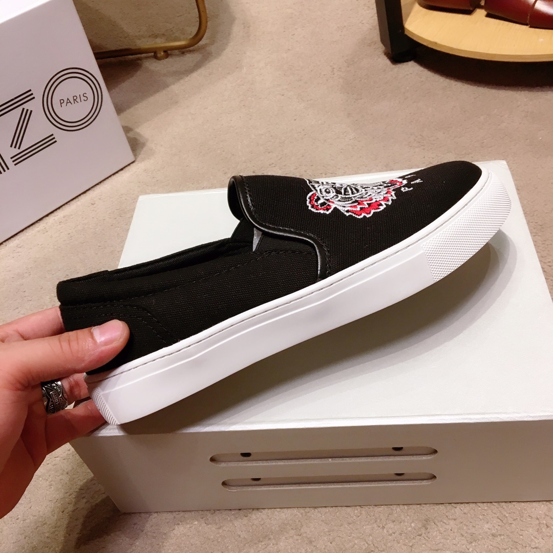 Kenzo K-SKATE Tiger canvas slip-on sneakers 21 - vstockx