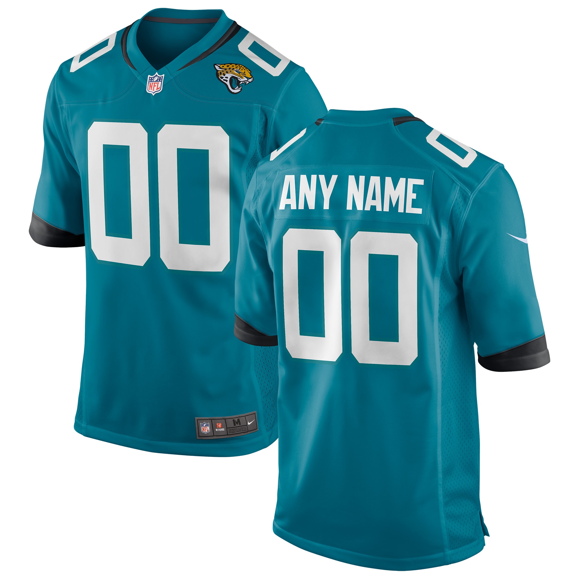 Jacksonville Jaguars Nike Youth Custom Game Jersey - Teal - vstockx