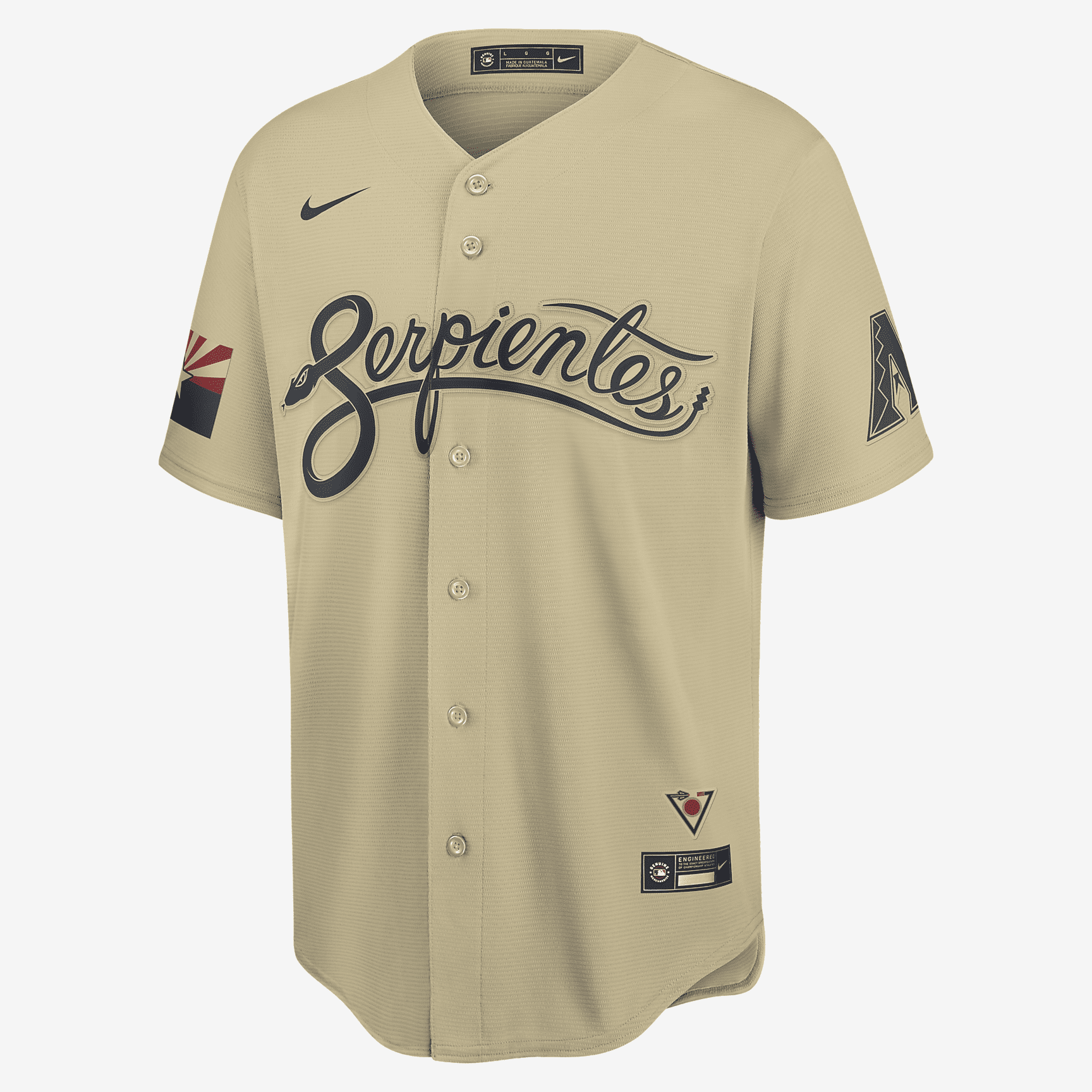 MLB Arizona Diamondbacks City Connect Men's Replica Baseball Jersey - Gold - vstockx