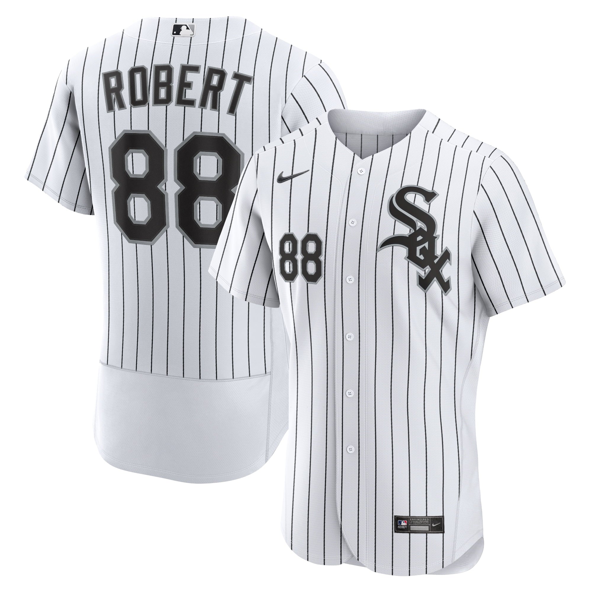 Men's Nike Luis Robert White/Black Chicago White Sox Home Authentic Player Jersey - vstockx