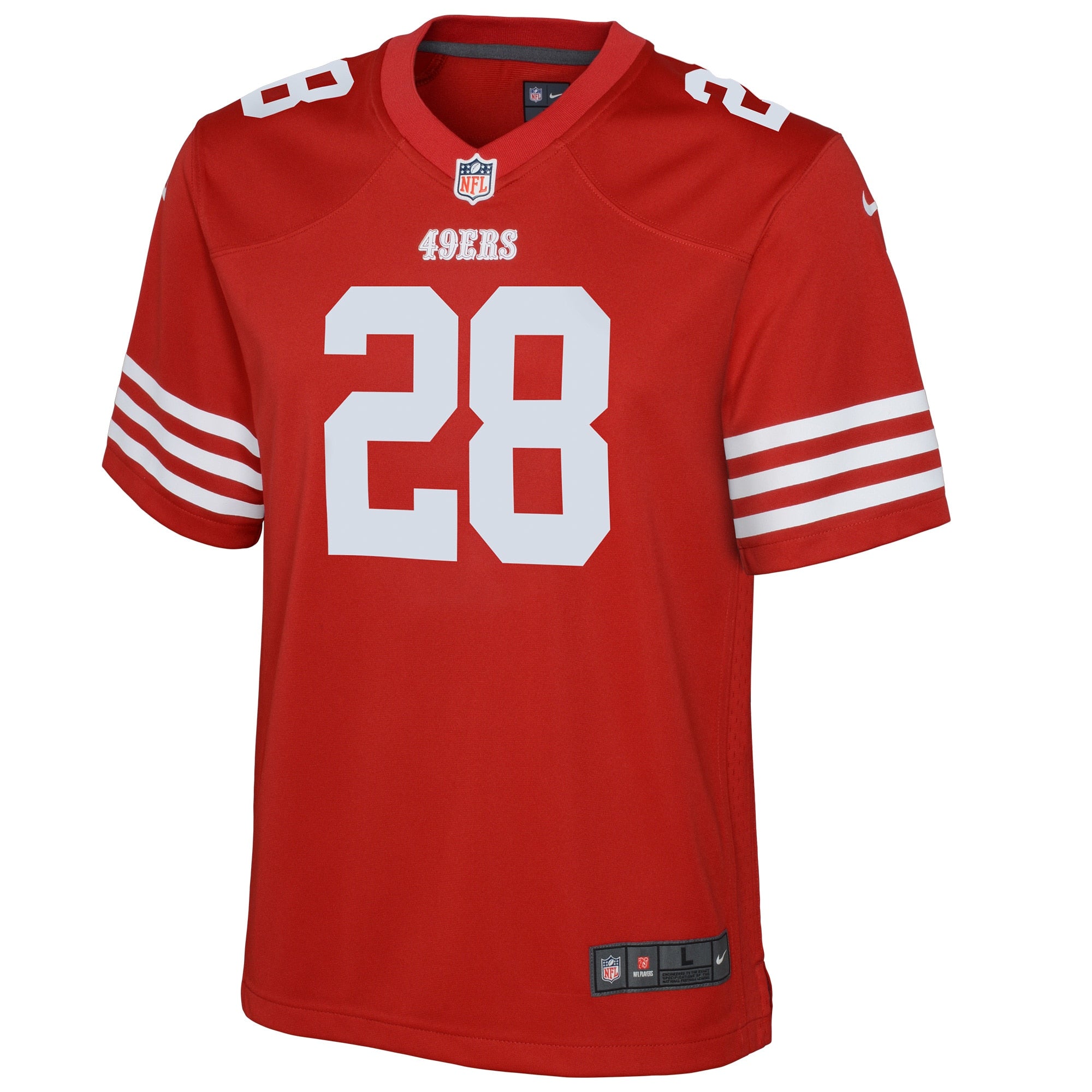 Youth Nike Trey Sermon Scarlet San Francisco 49ers Game Jersey - vstockx
