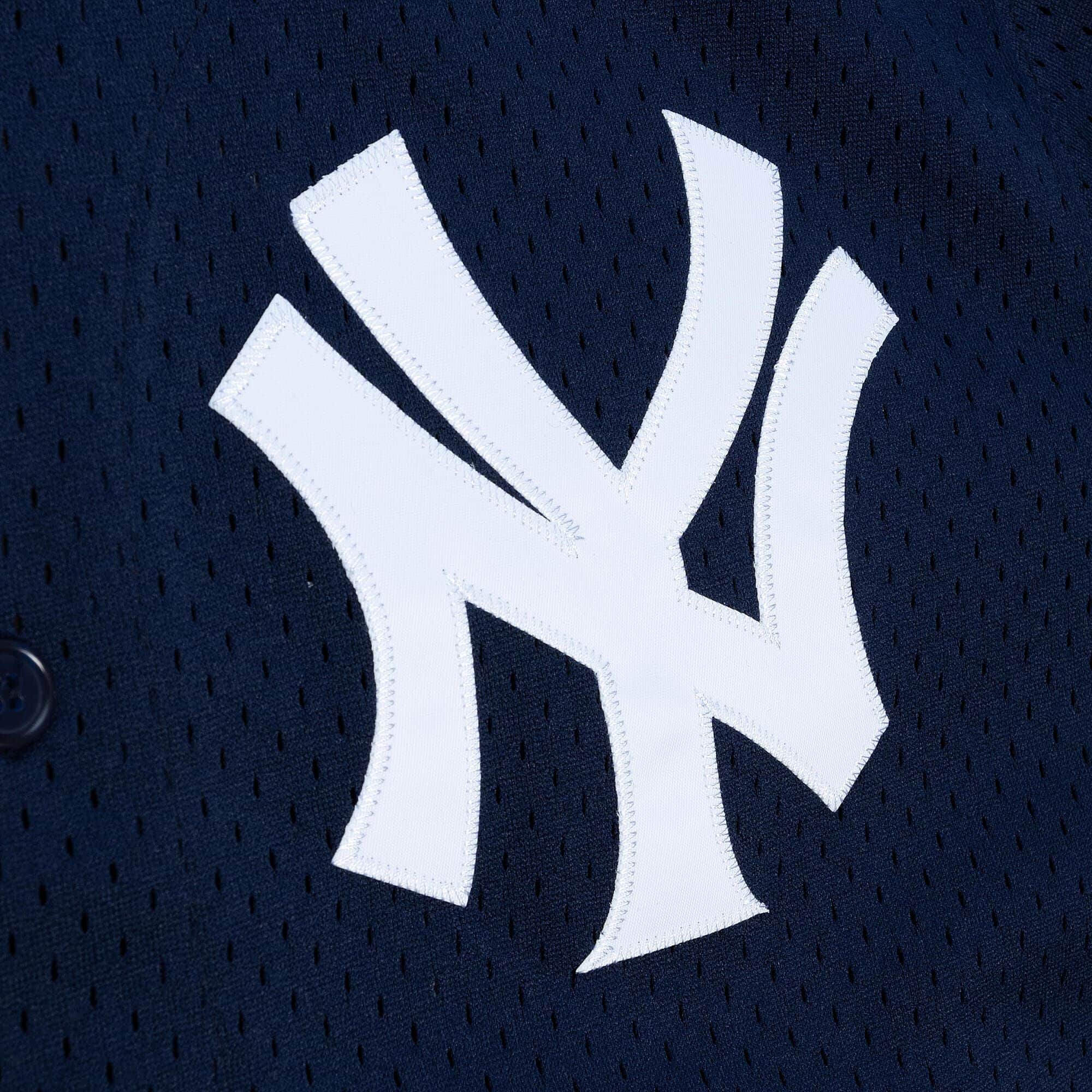Authentic Yogi Berra New York Yankees 1999 Button Front Jersey - vstockx