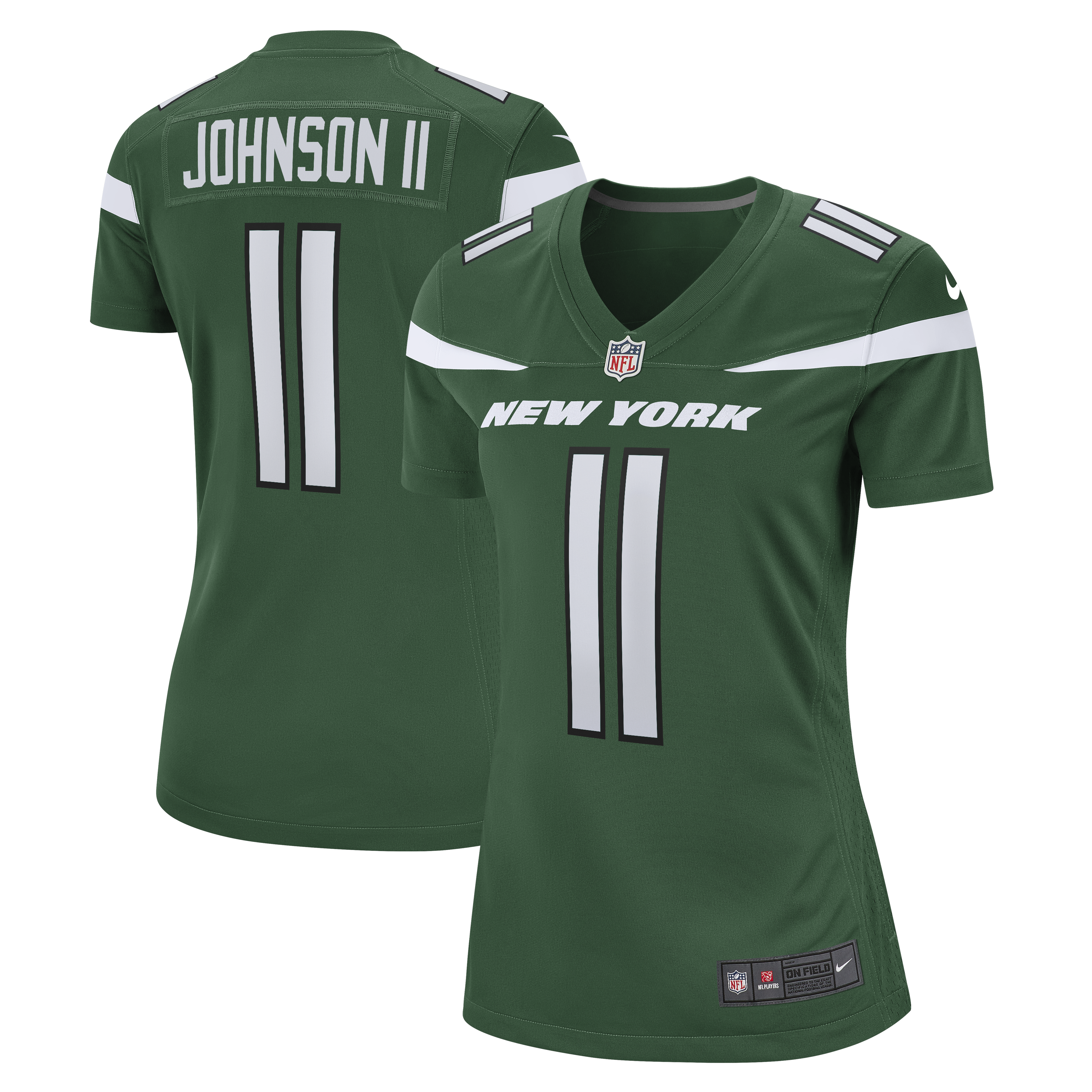 Jermaine Johnson II New York Jets Nike Women's Game Jersey - Gotham Green - vstockx