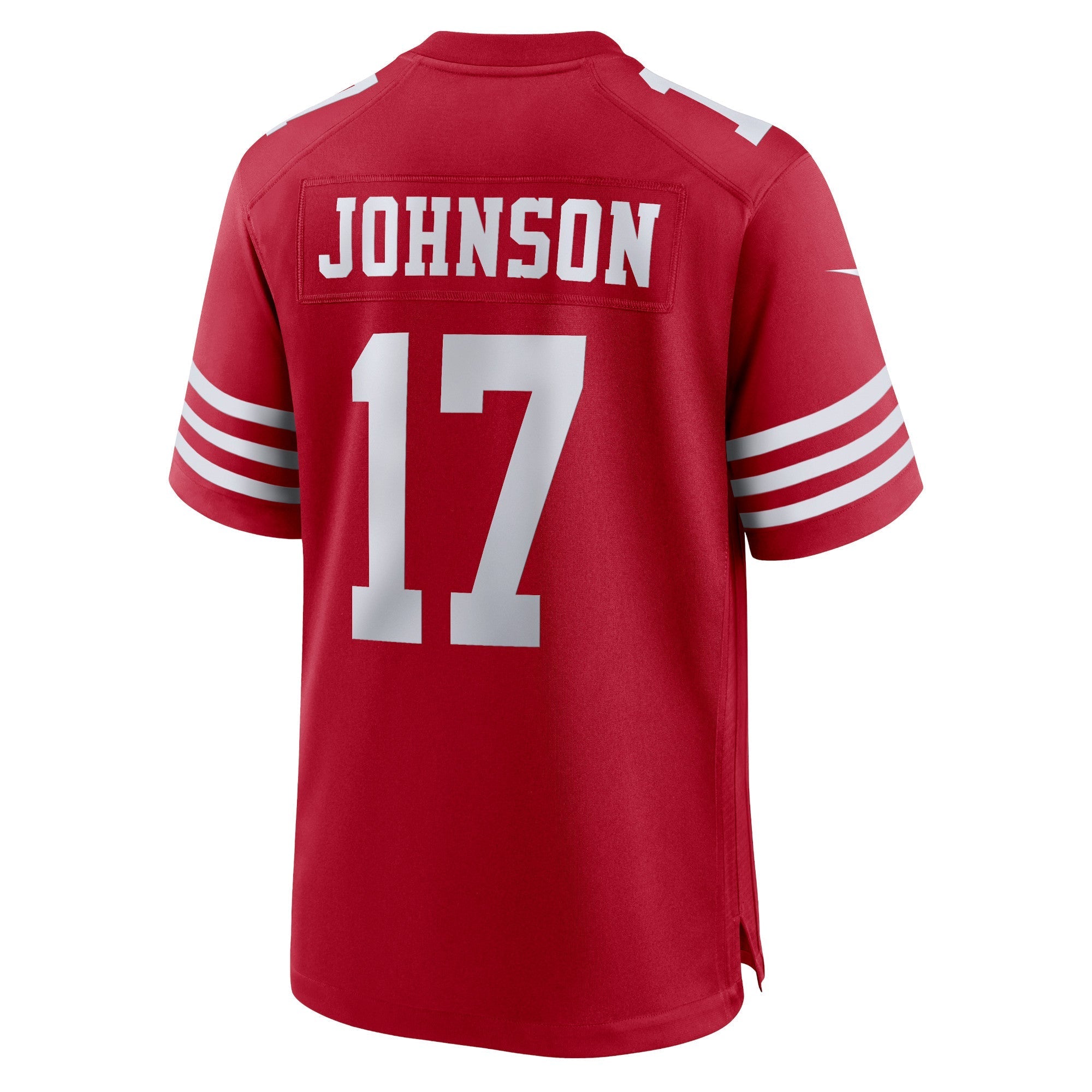 Men's Nike Josh Johnson Scarlet San Francisco 49ers Home Game Player Jersey - vstockx