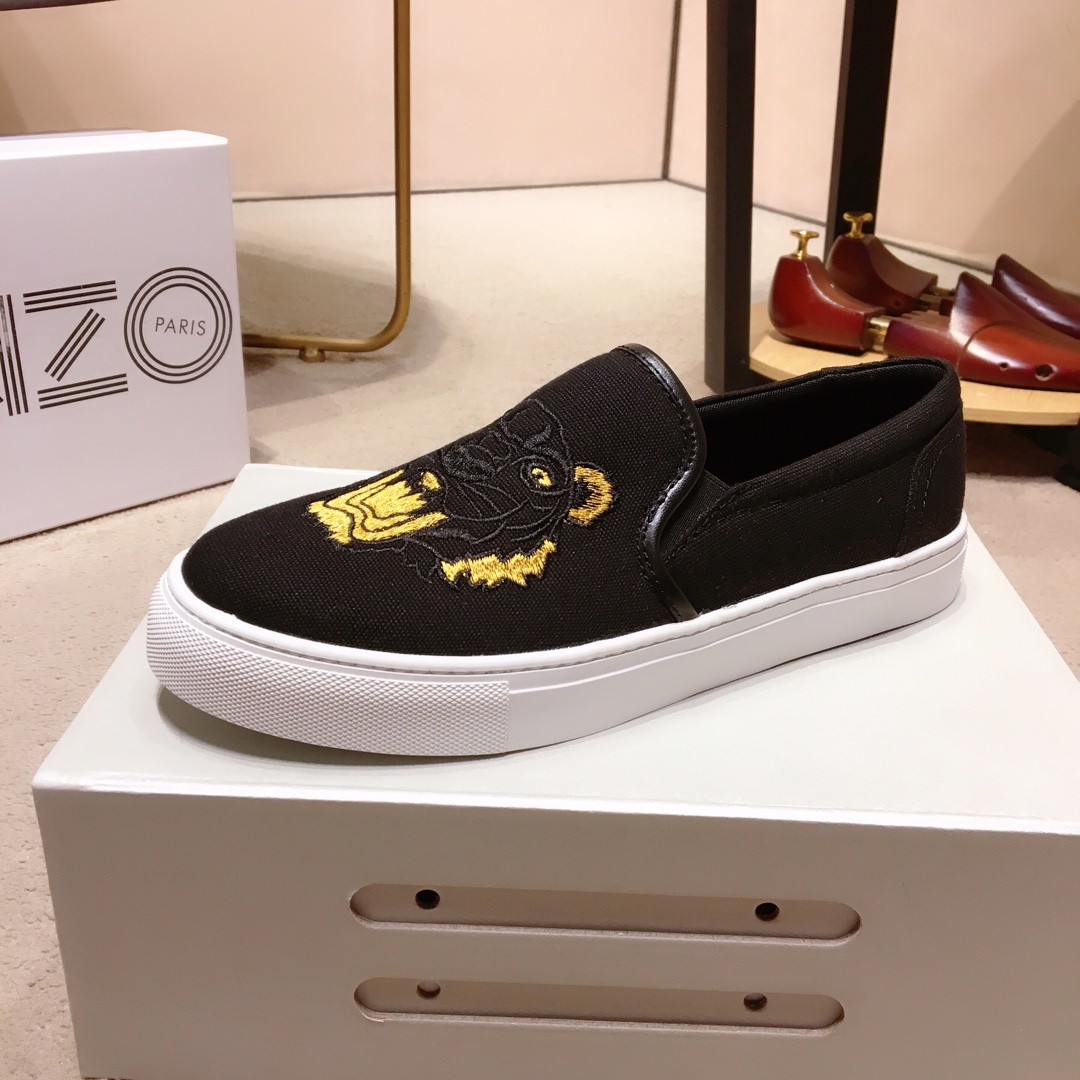 Kenzo K-SKATE Tiger canvas slip-on sneakers 17 - vstockx