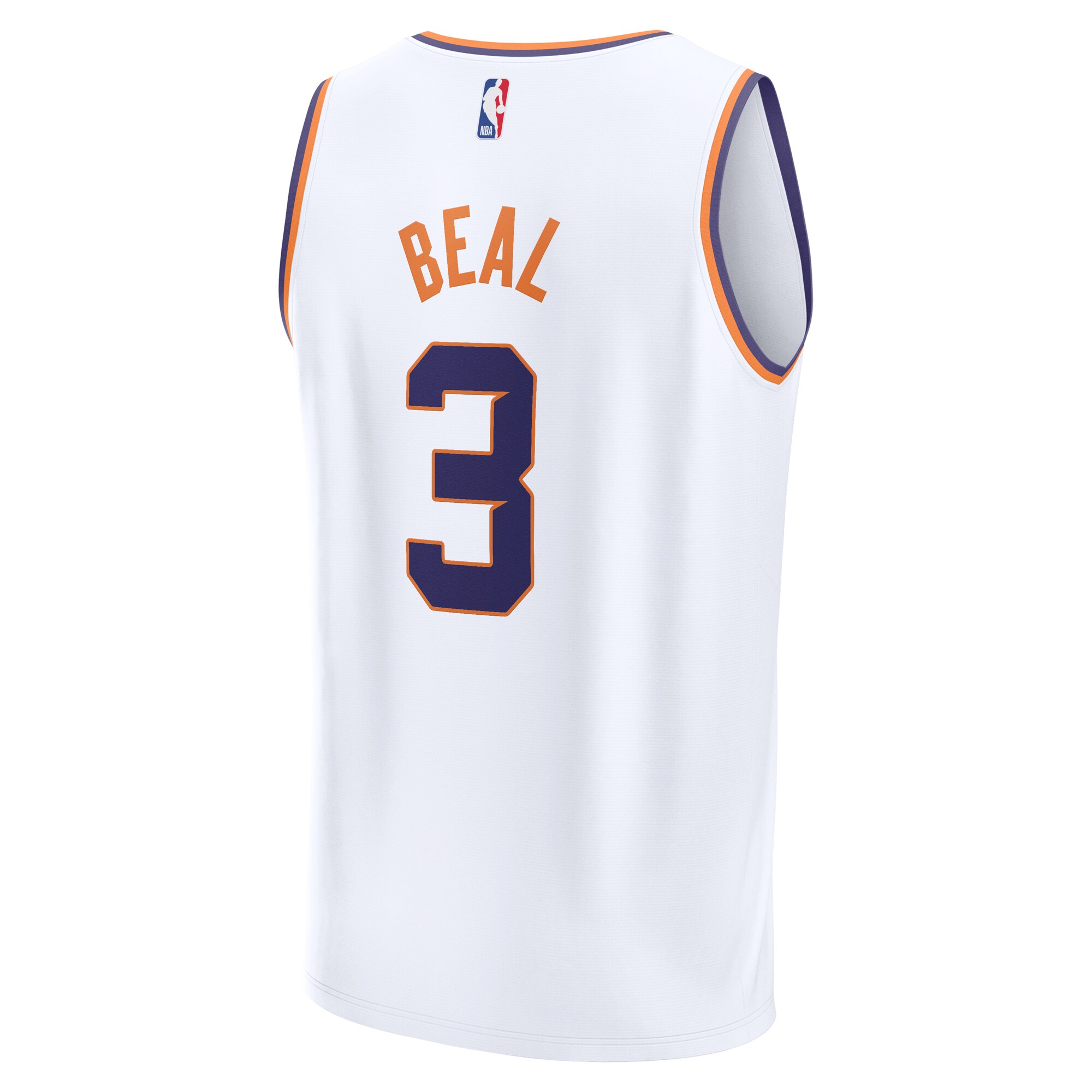 Bradley Beal Phoenix Suns Fanatics Branded Fast Break Player Jersey - Association Edition - White - vstockx