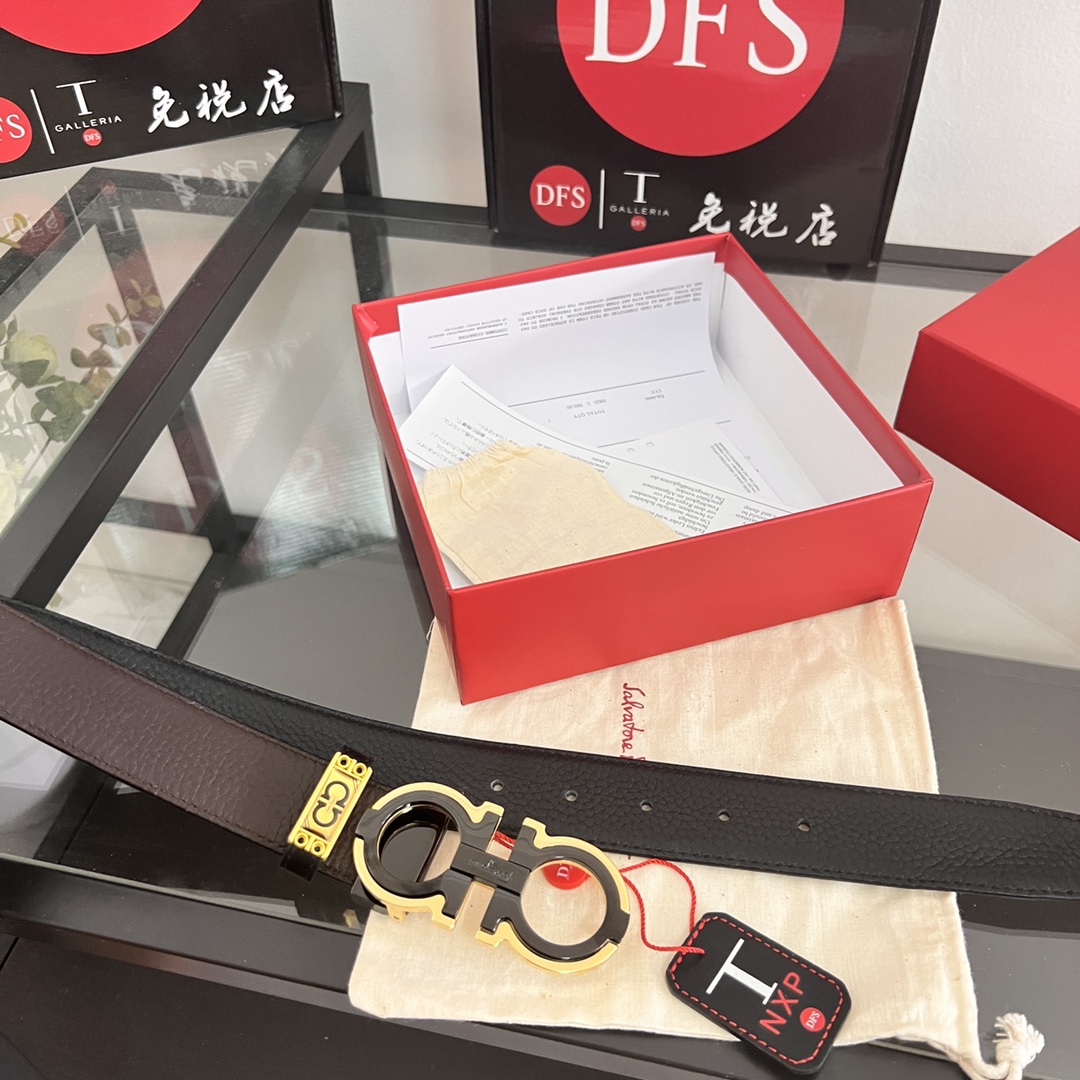 Streetwear Belt Ferragamo 320266 size:3.5cm - vstockx