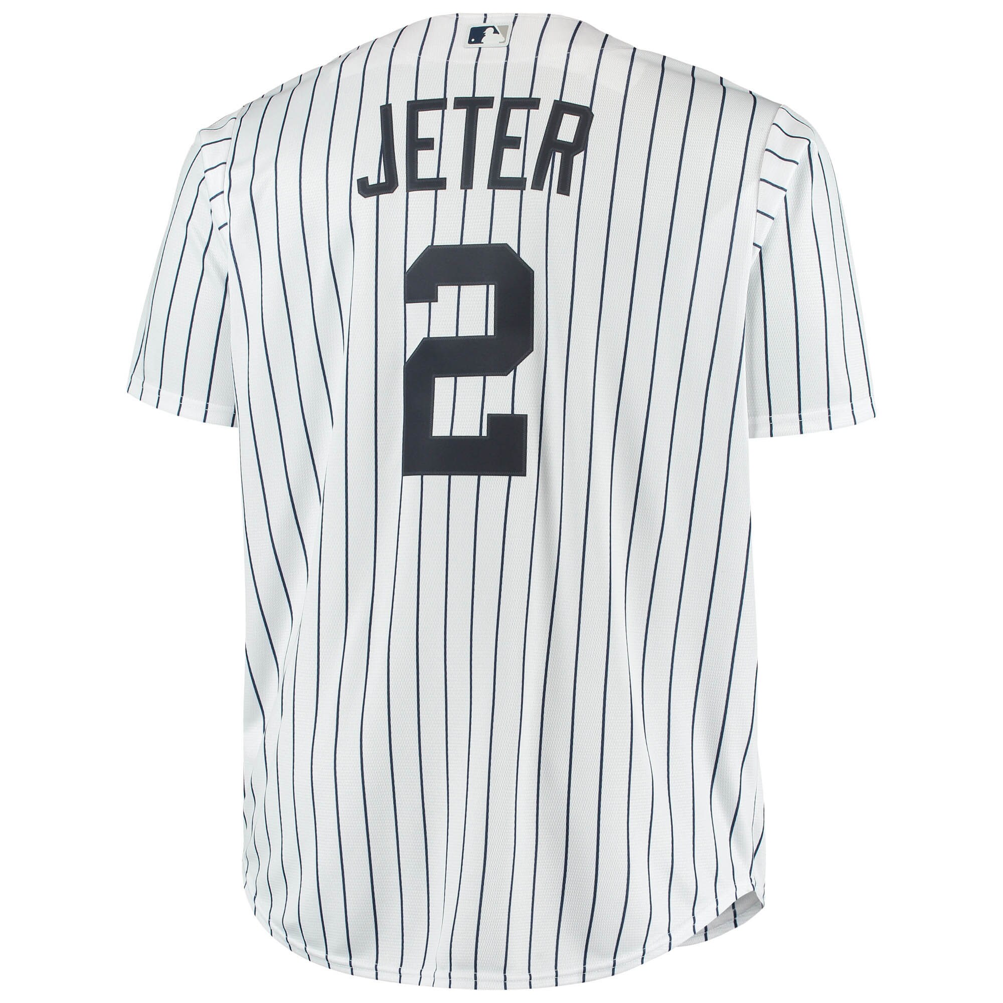 Derek Jeter New York Yankees Big & Tall Replica Player Jersey - White - vstockx