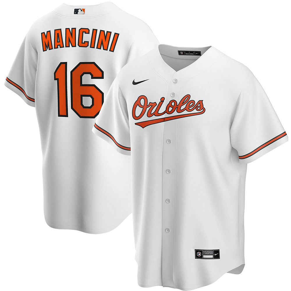 Youth Baltimore Orioles Trey Mancini Cool Base Replica Jersey White - vstockx
