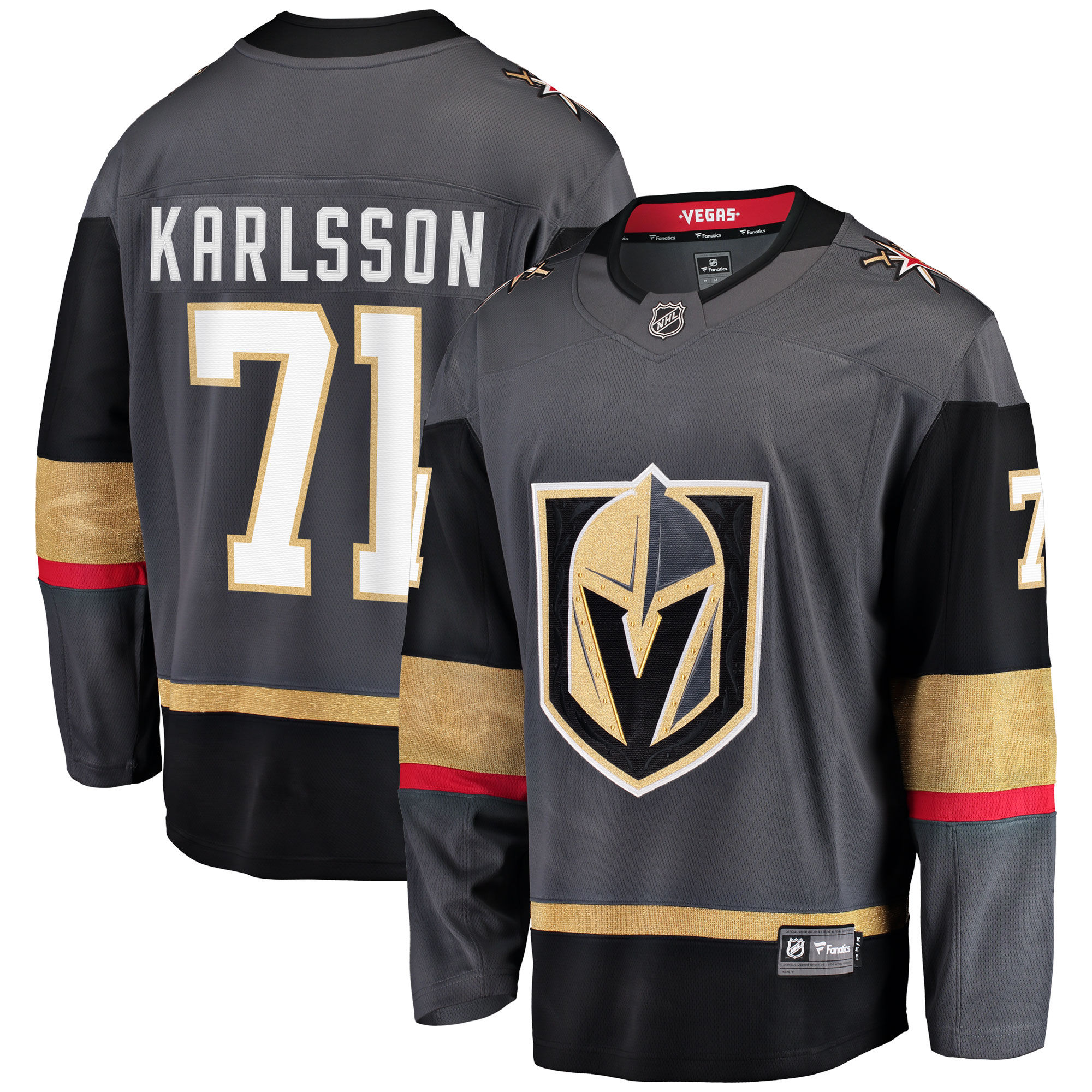 William Karlsson Vegas Golden Knights Fanatics Branded Alternate Premier Breakaway Player Jersey - Gray - vstockx