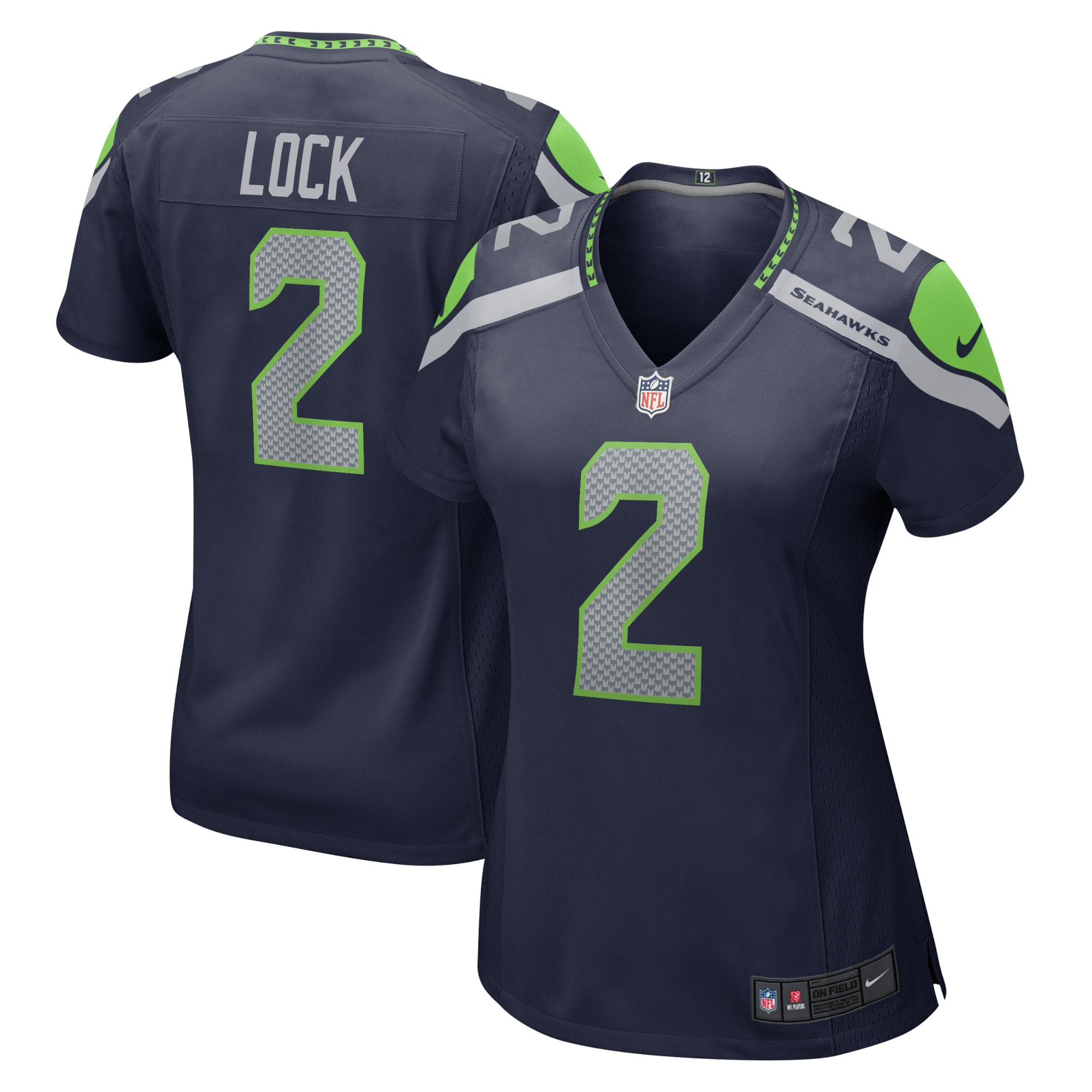 Drew Lock Seattle Seahawks Nike Women's Game Jersey - College Navy - vstockx