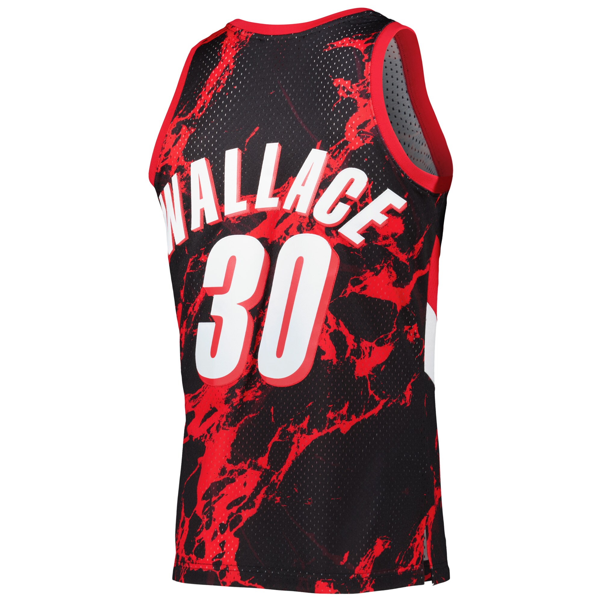 Rasheed Wallace Portland Trail Blazers Mitchell & Ness 1999/00 Hardwood Classics Marble Swingman Jersey - Black - vstockx