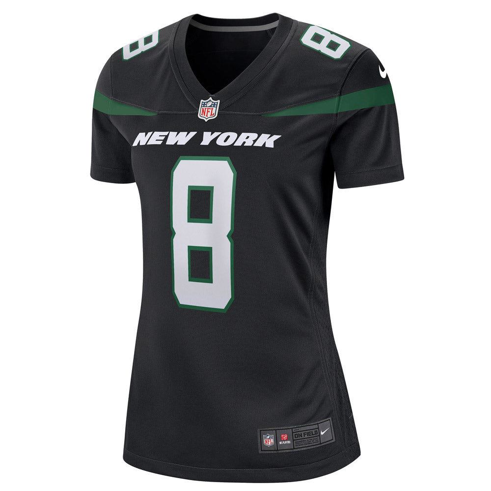 Women's New York Jets Elijah Moore Game Jersey Stealth Black - vstockx