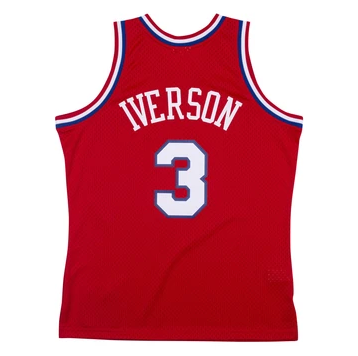 Men's Allen Iverson Philadelphia 76ers 2000-2001 Swingman Replica Jersey By Mitchell & Ness - vstockx