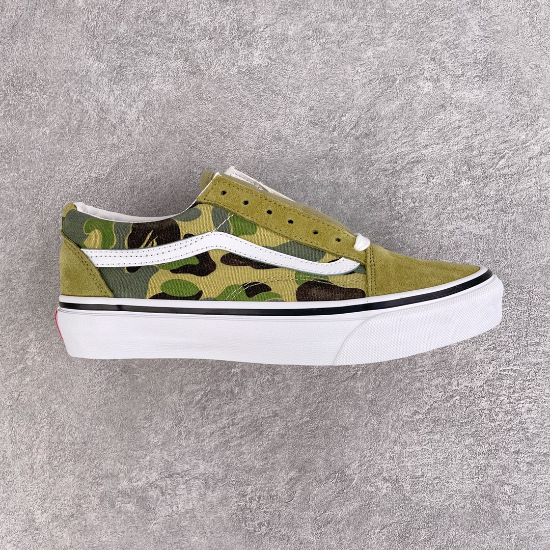Vans Old Skool 36 DX Bape Green ABC Camo - vstockx