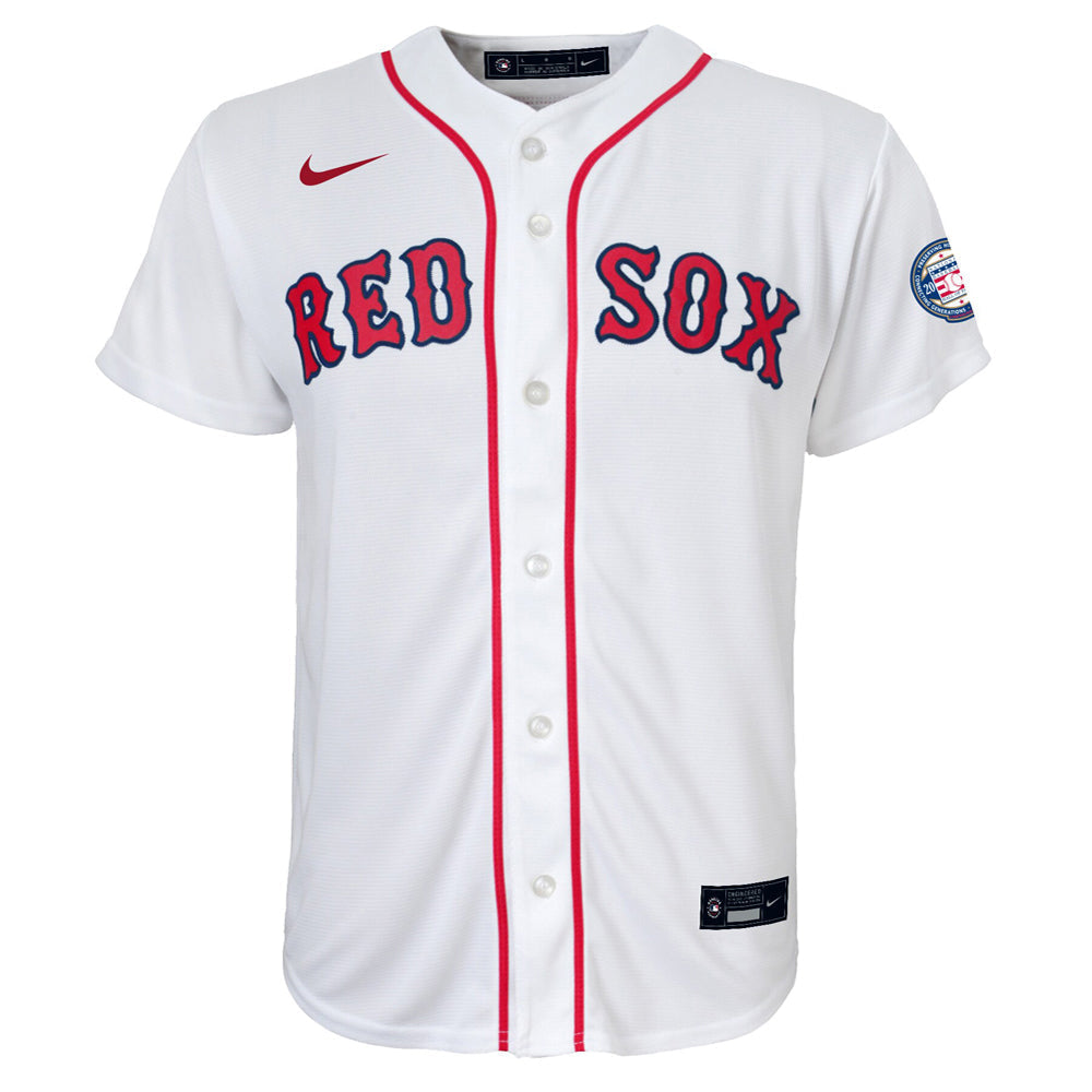 Youth Boston Red Sox David Ortiz Hall of Fame Player Jersey - White - vstockx
