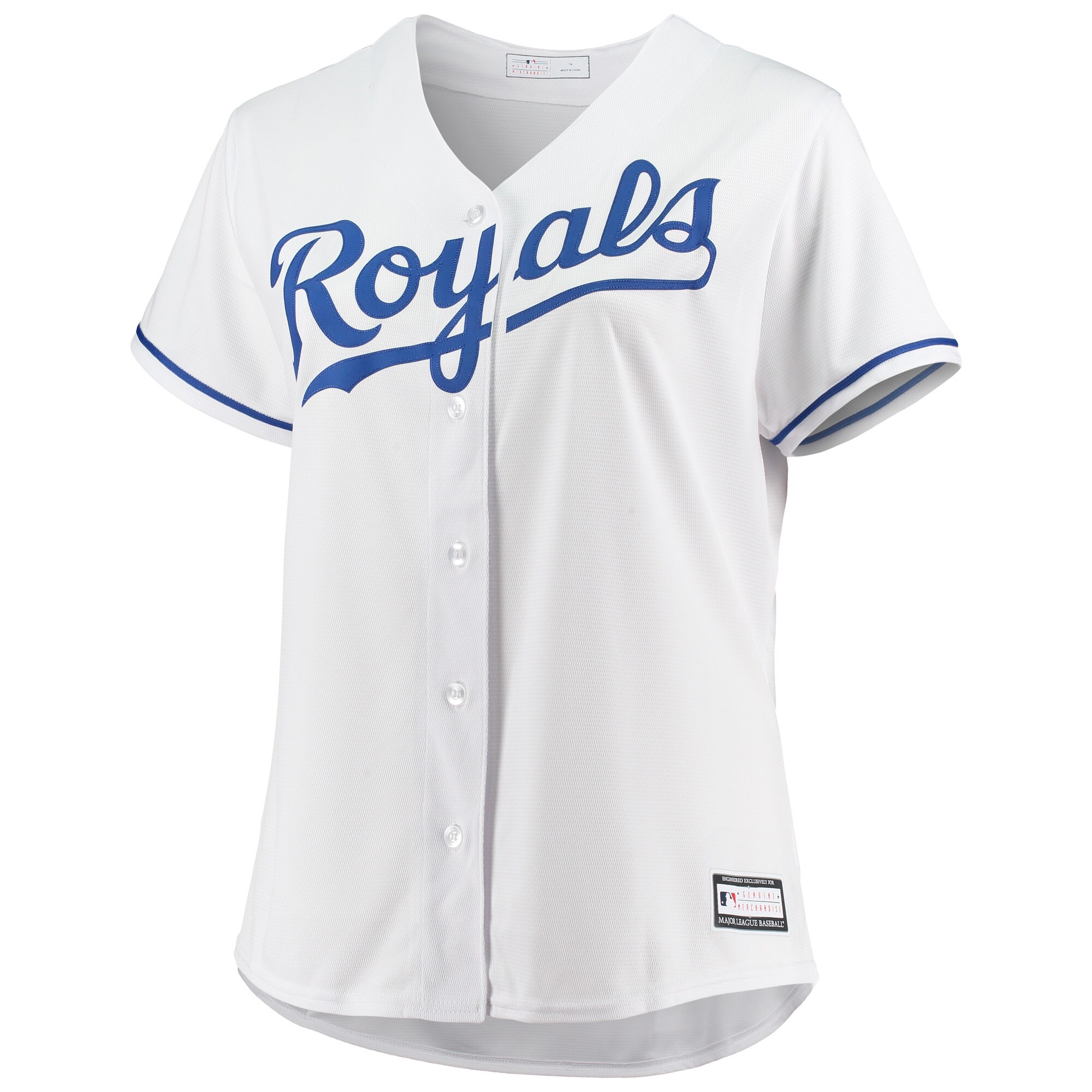 Kansas City Royals Women's Plus Size Home Replica Team Jersey - White - vstockx
