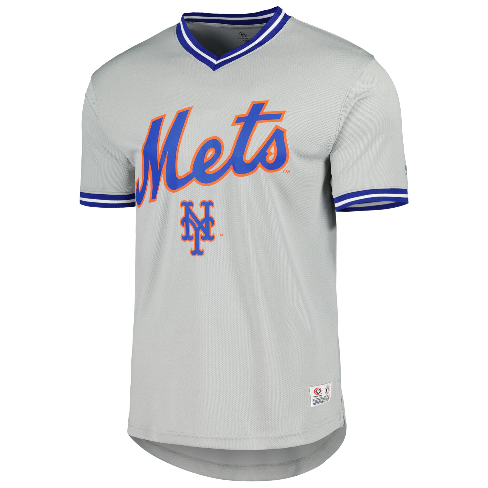 New York Mets V-Neck Jersey - Gray - vstockx