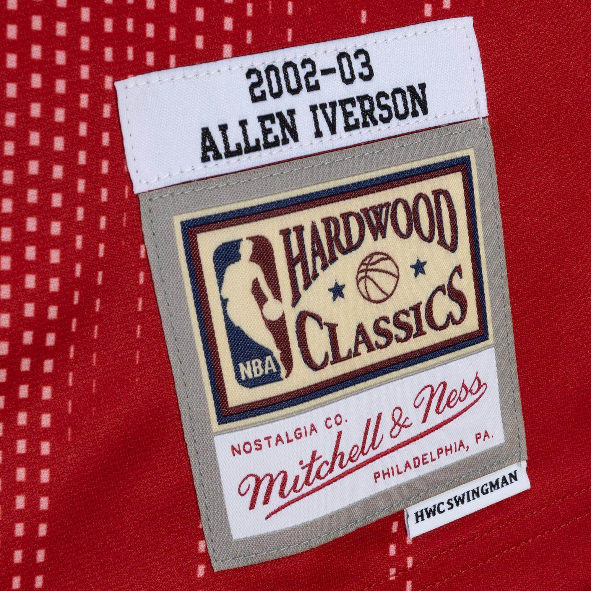 Monochrome Swingman Allen Iverson Philadelphia 76ers 2002-03 Jersey - vstockx