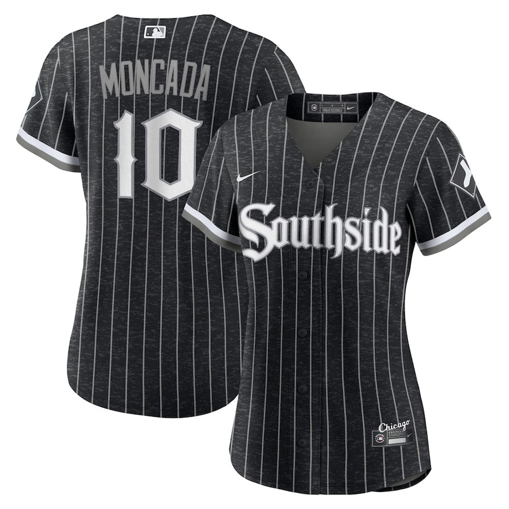 Women's Chicago White Sox Yoan Moncada City Connect Replica Jersey - Black - vstockx