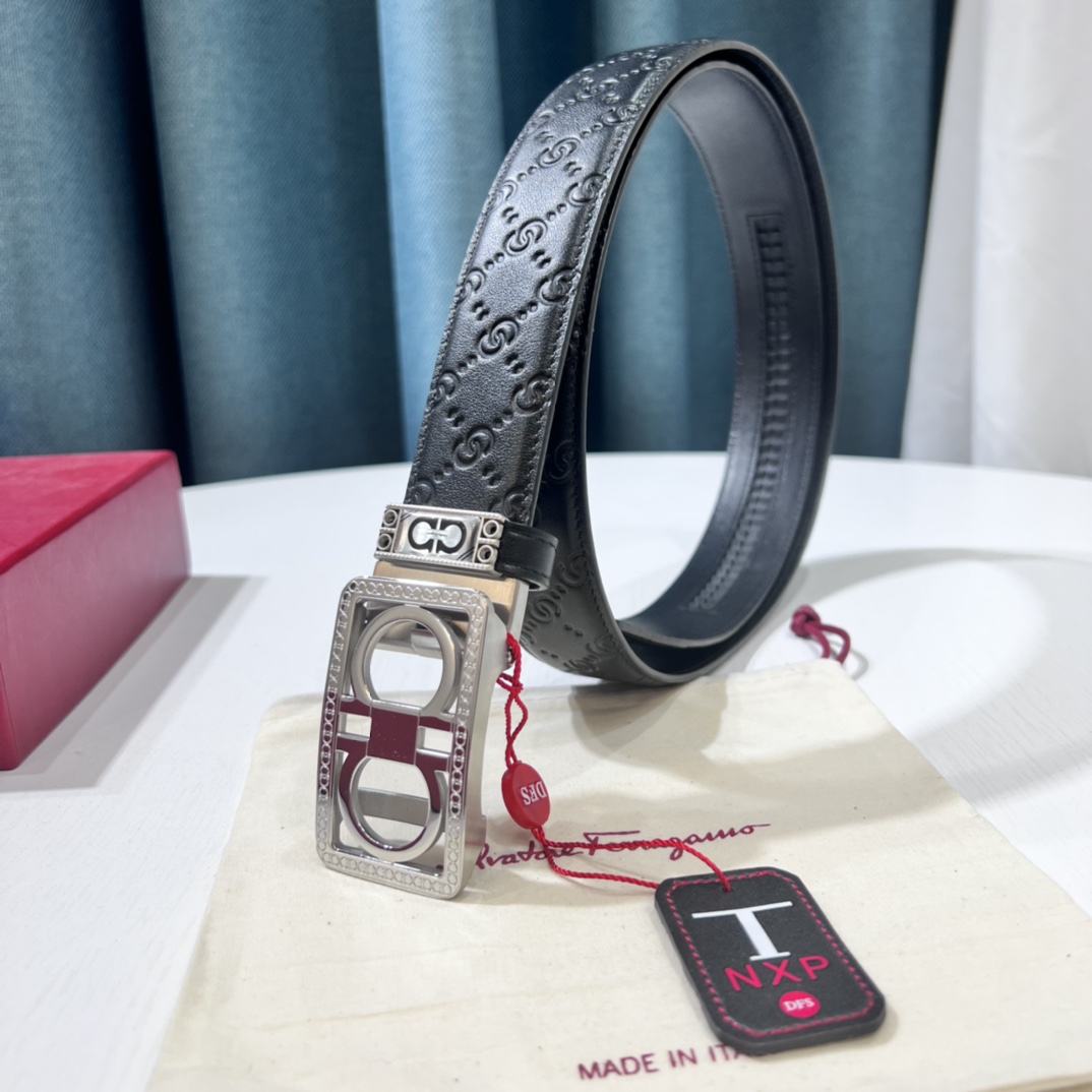 Streetwear Belt Ferragamo 319629 size:3.5cm - vstockx